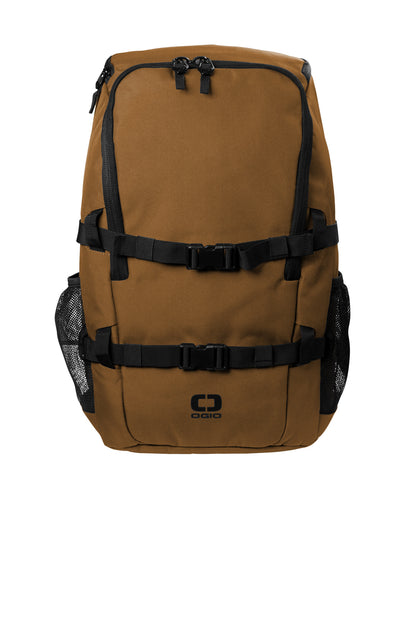 500D poly Unique curved zippered opening Large pocket with i - Duck Brown