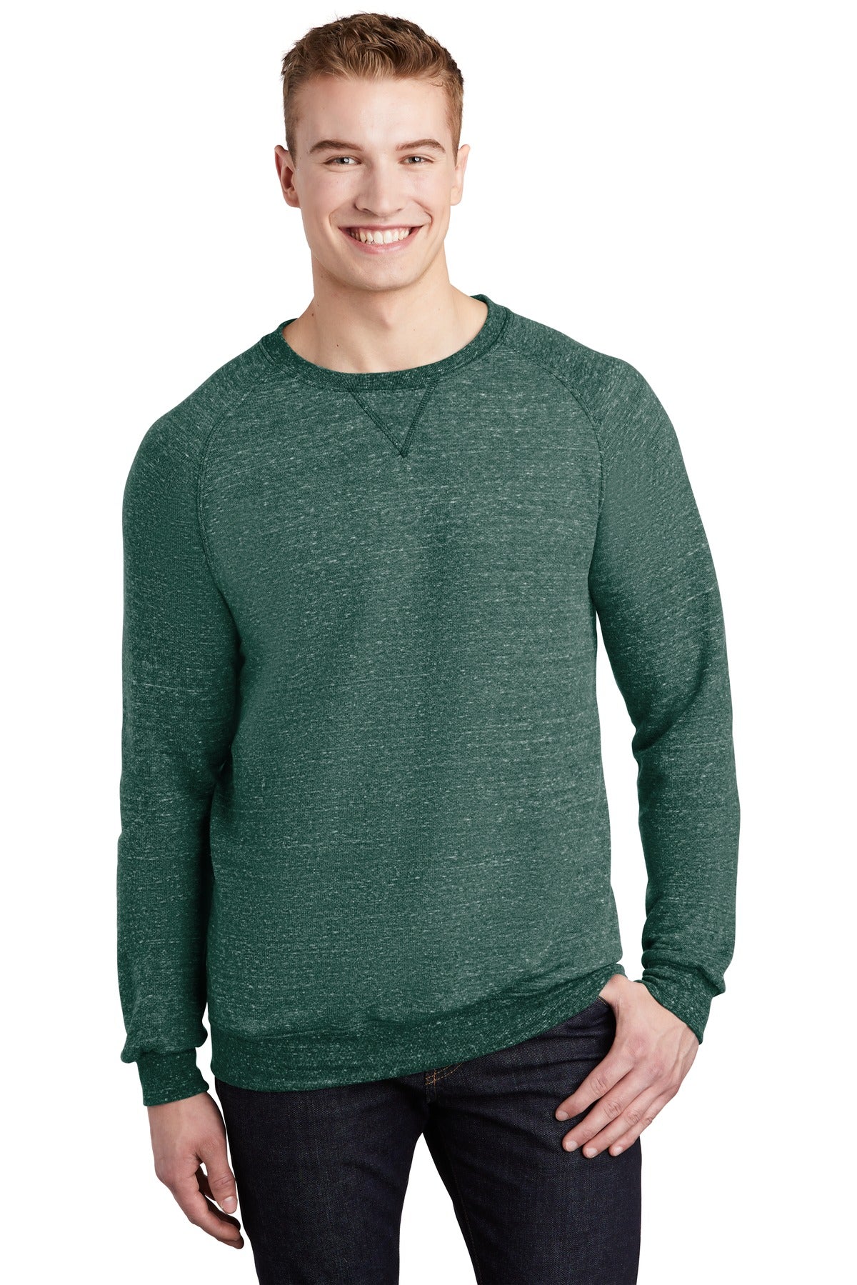 7.2-ounce 66/34 poly/ring spun cotton French terry Classic f - Forest Green