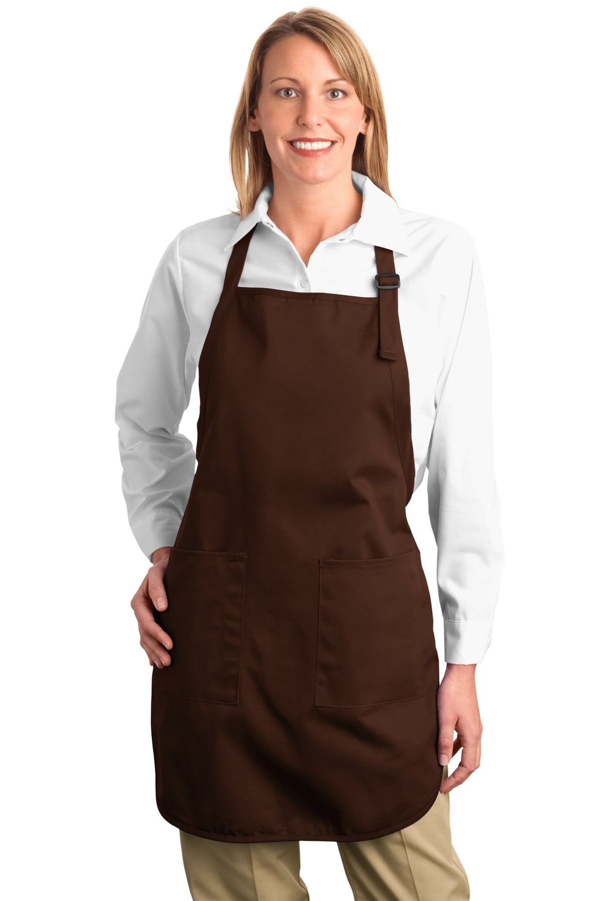 This apron gives you full-length protection.7-ounce 100% cot - Coffee Bean