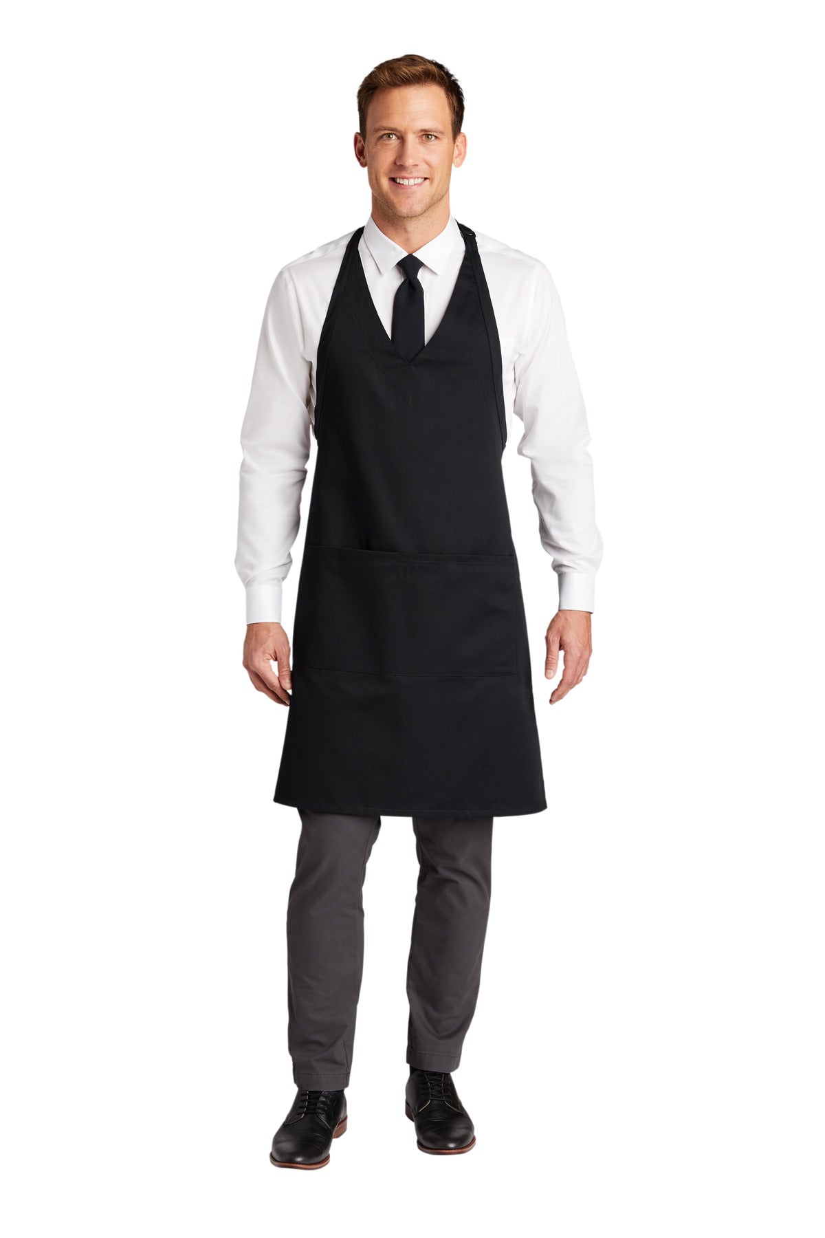 The tailored upscale look of the tuxedo v-neck--along with i - Black