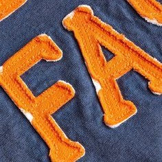 Appliqué decoration detail