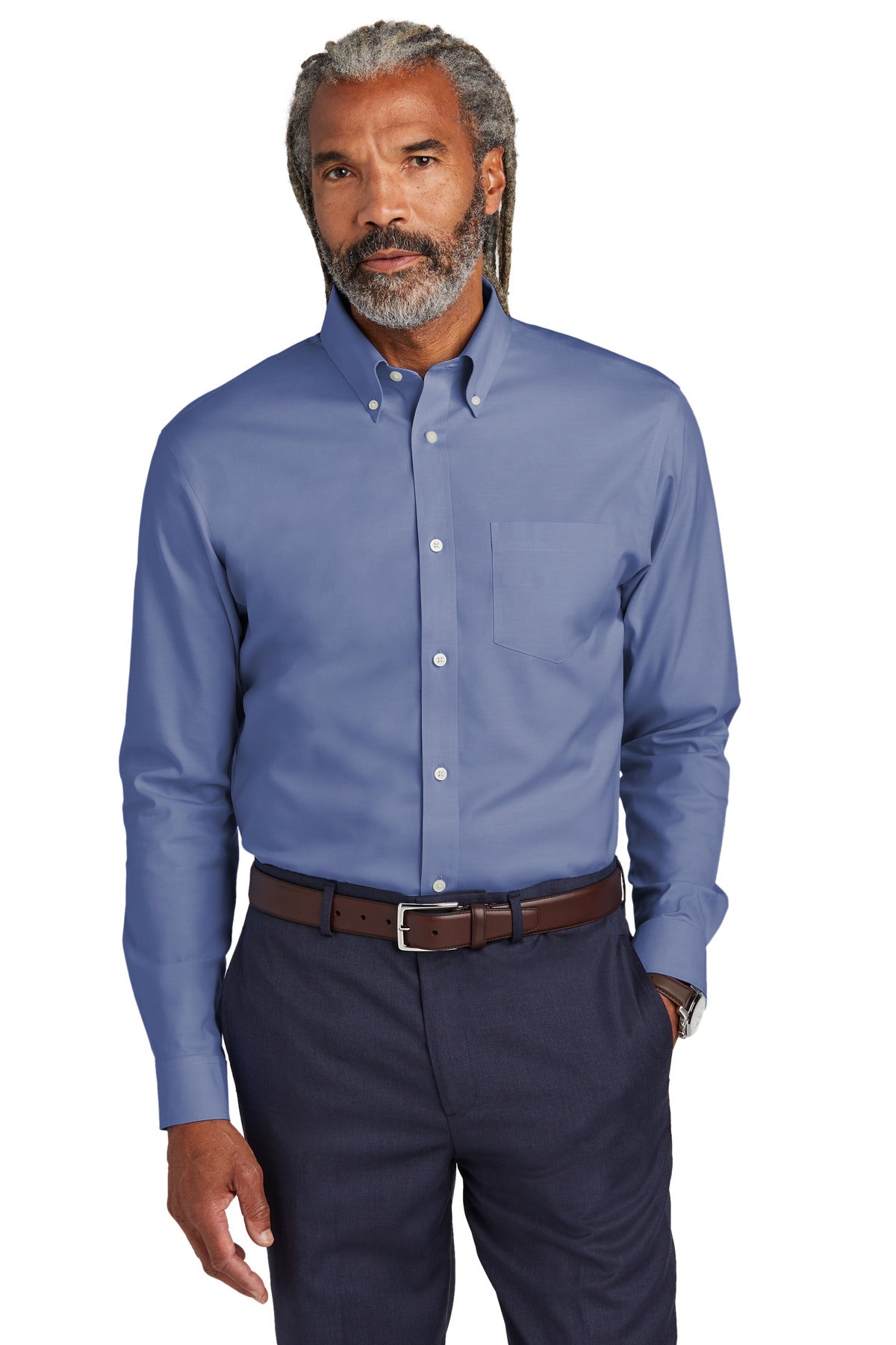 This iconic dress shirt combines a little bit of stretch wit - Cobalt Blue