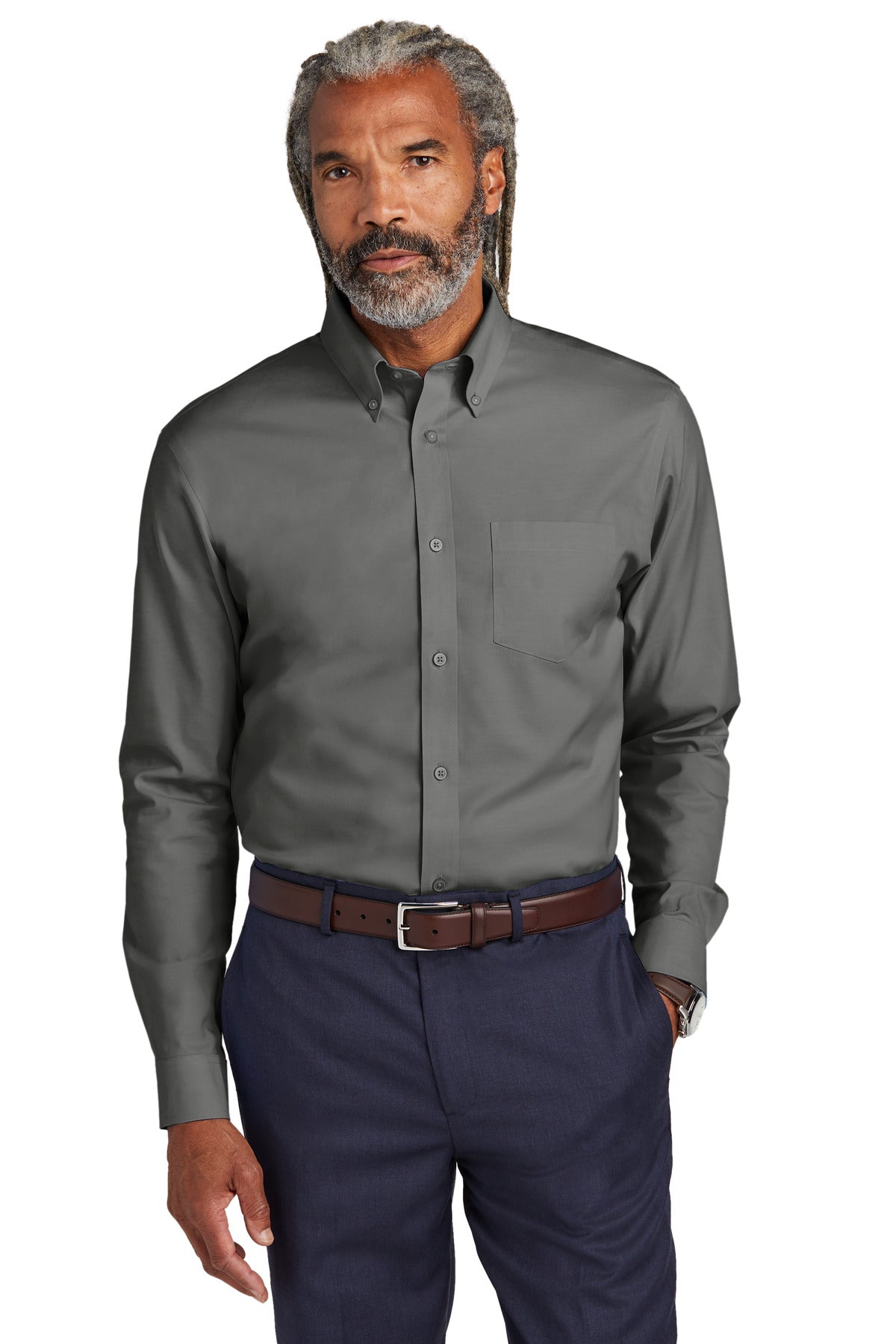 This iconic dress shirt combines a little bit of stretch wit - Deep Black