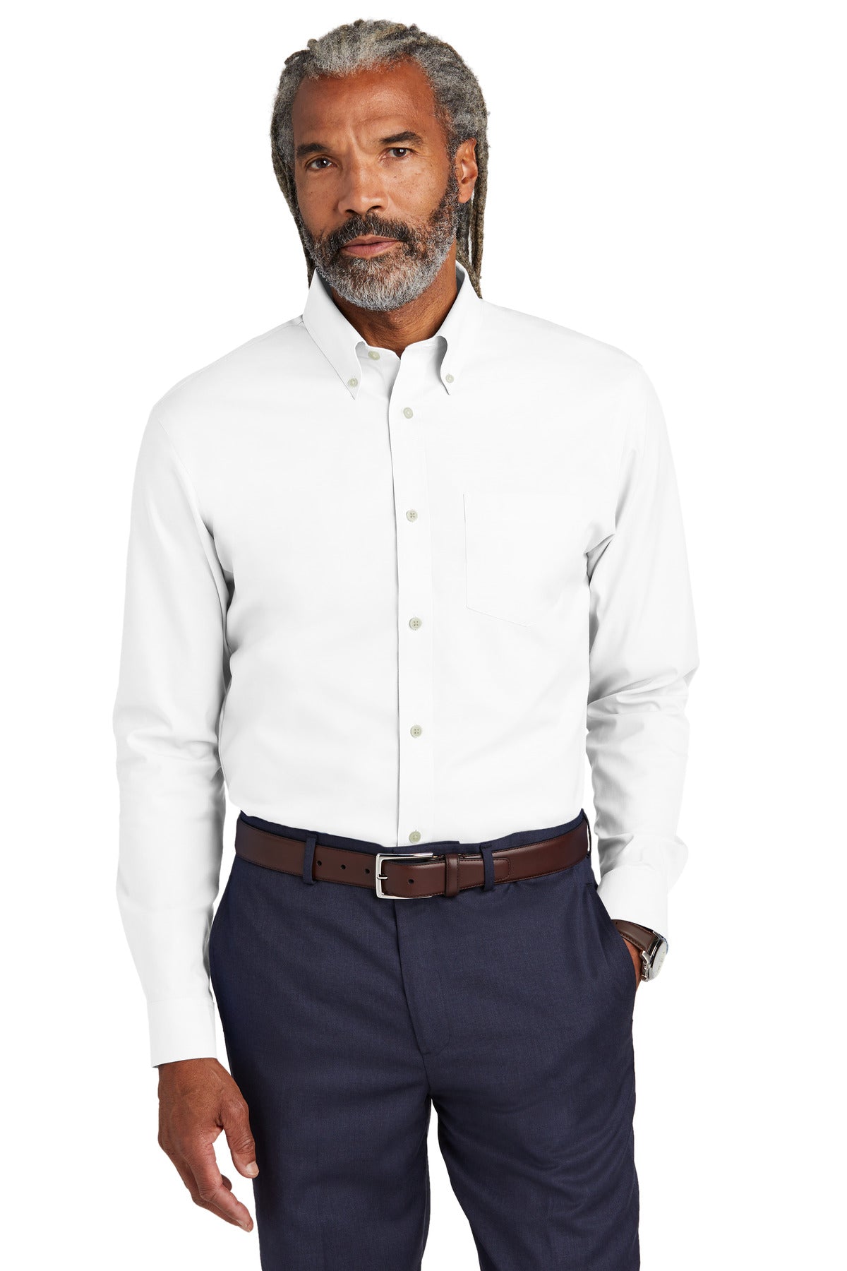 This iconic dress shirt combines a little bit of stretch wit - White