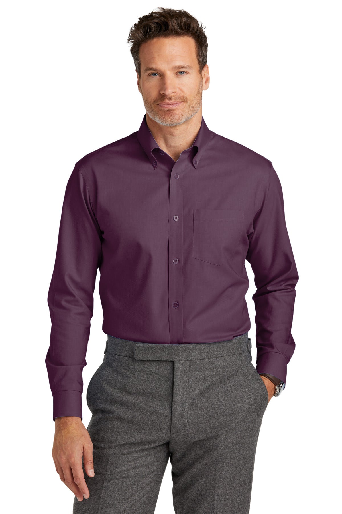Balancing a professional look with business-casual style our - Navy Blazer/ Vintage Port