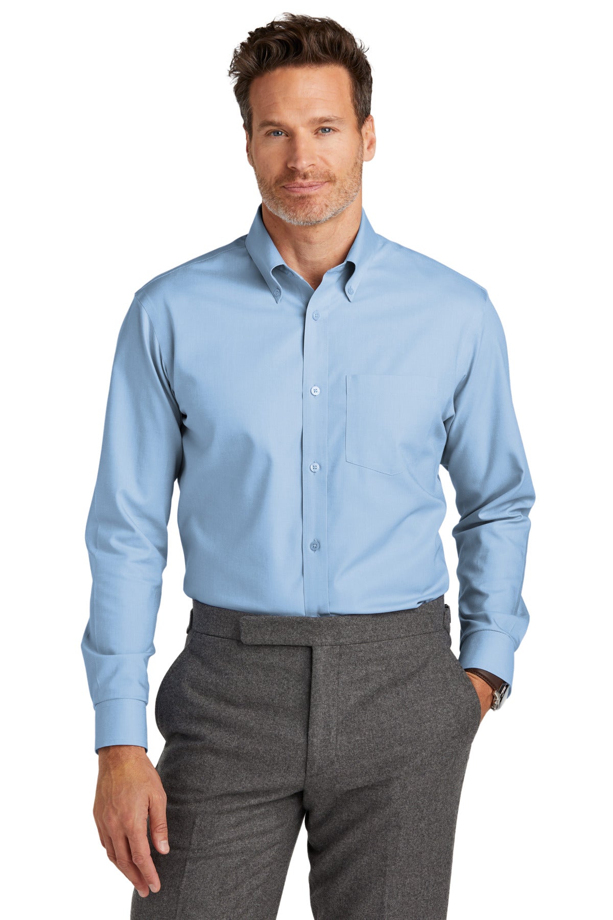 Balancing a professional look with business-casual style our - Newport Blue