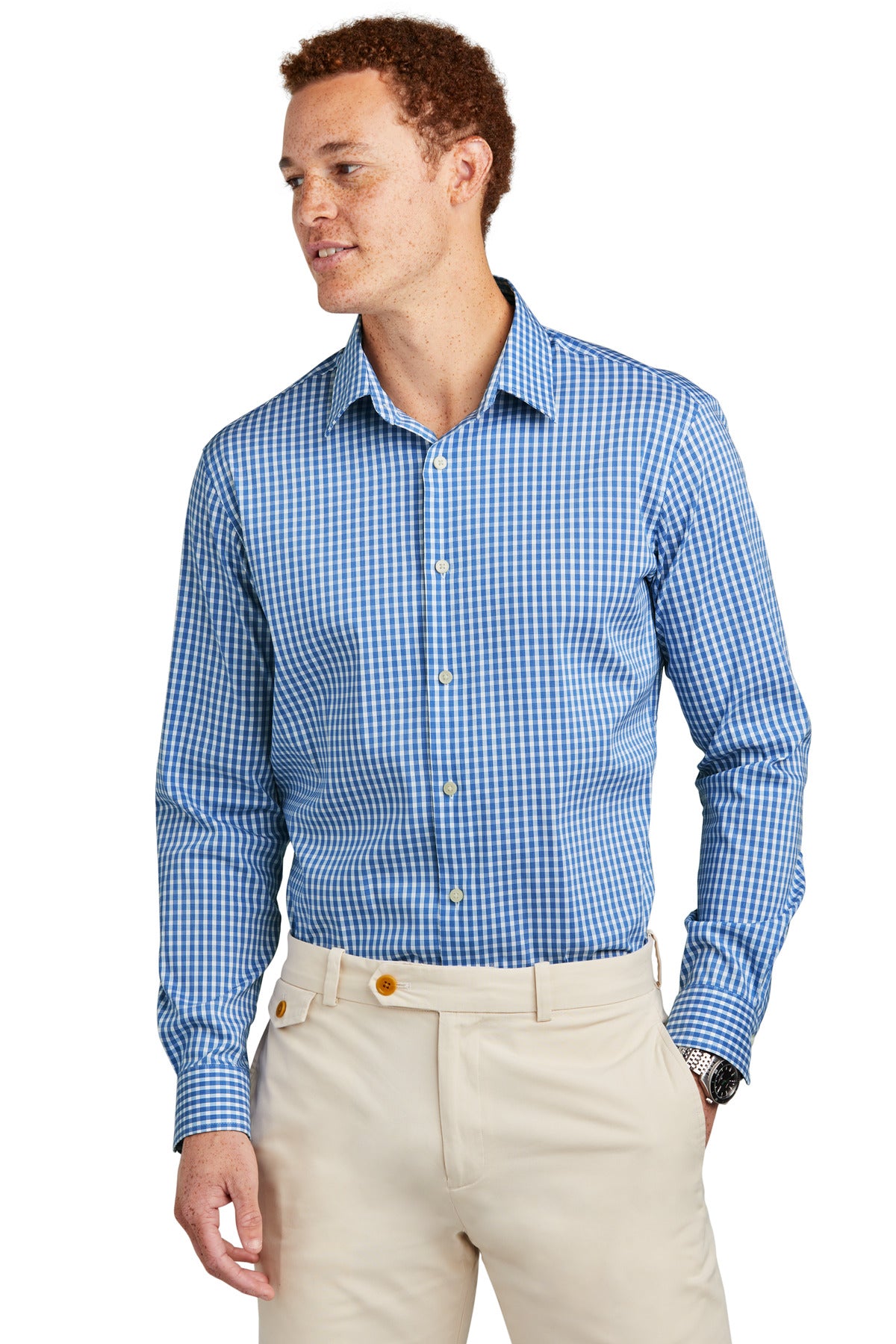 Achieve a polished look and all-day comfort with this game-c - Charter Blue Check