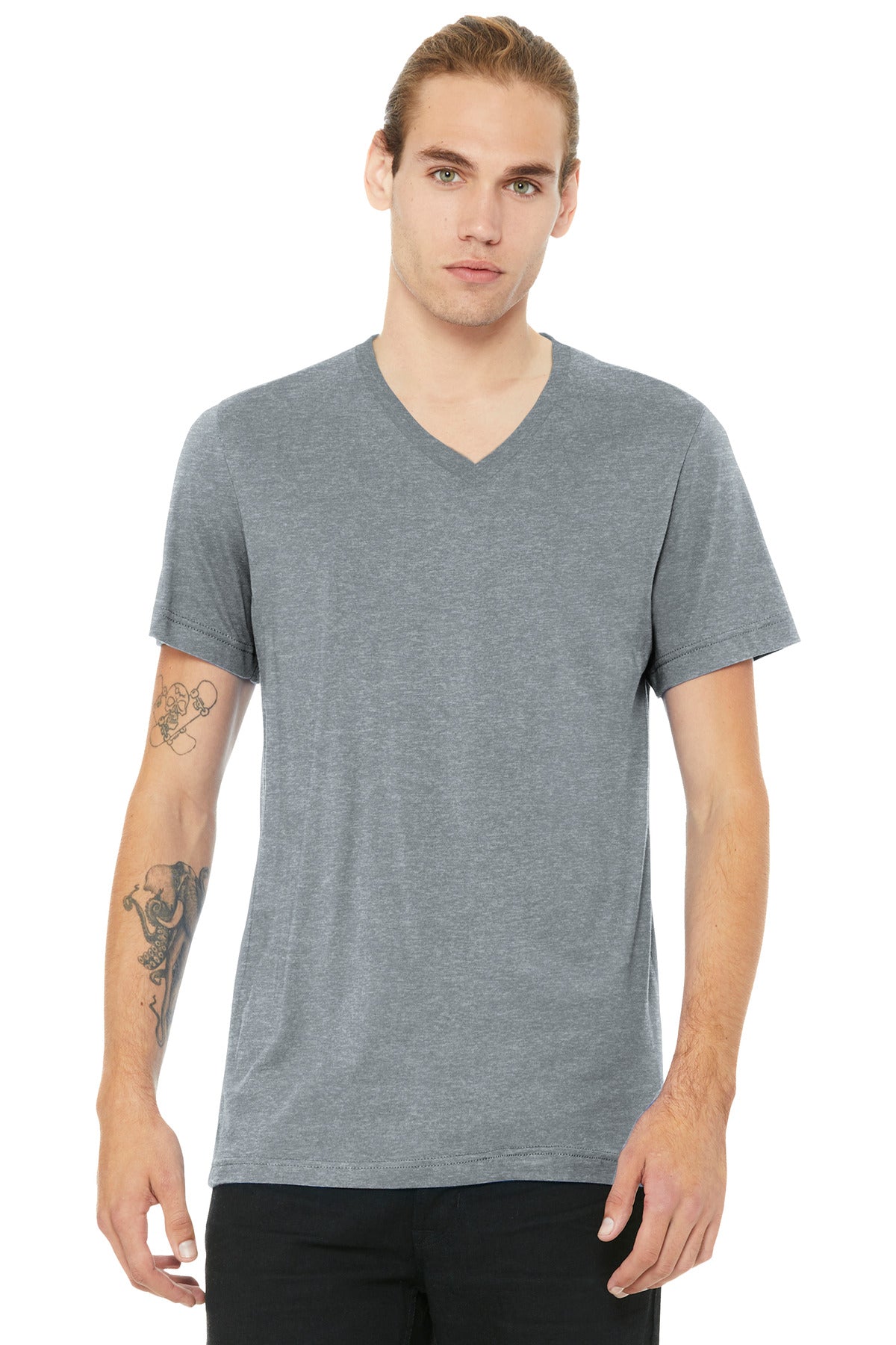 Retail fit Tear-away label Side seamed Shoulder taping Athle - Athletic Heather