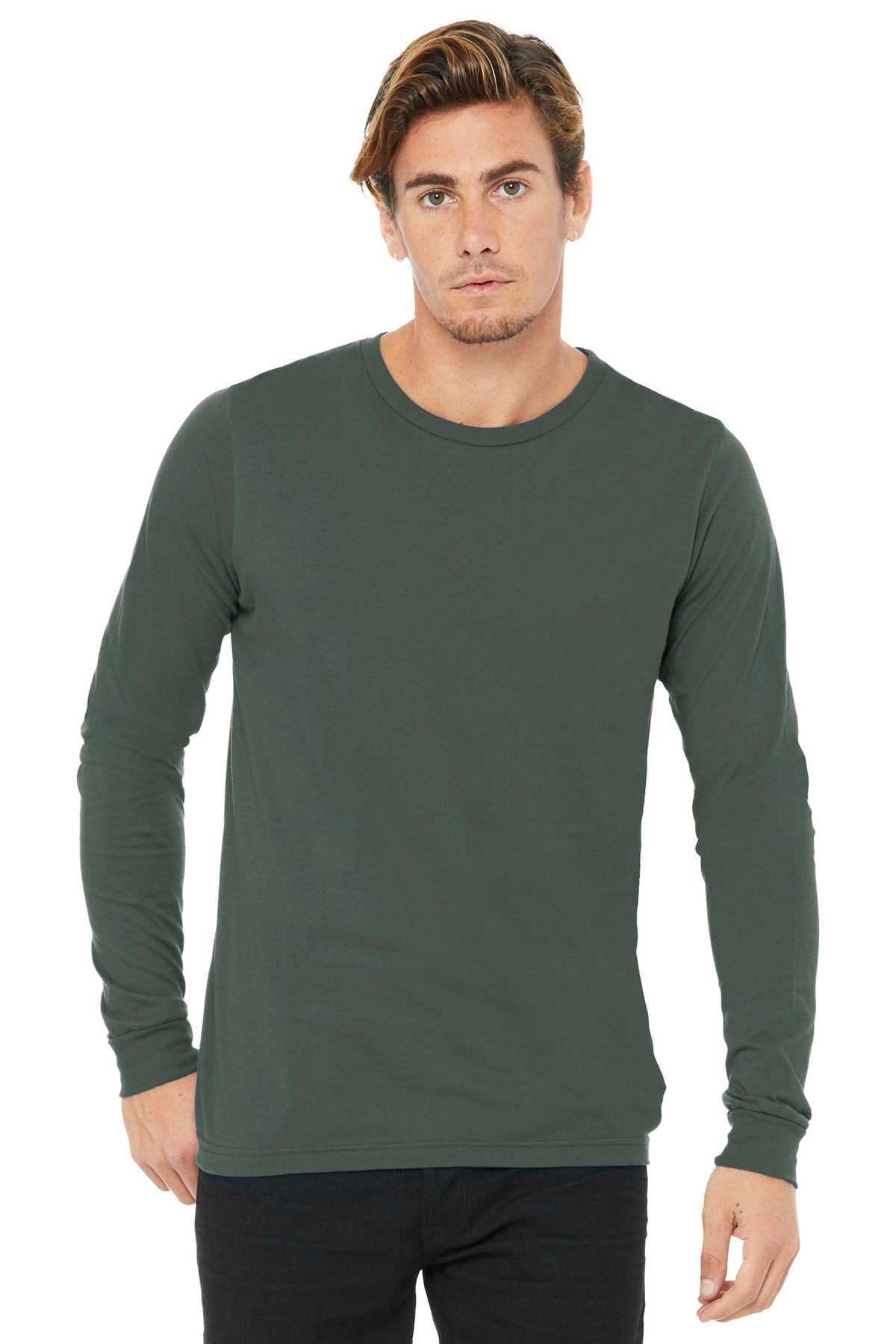 Retail fit Tear-away label Side seamed Ribbed cuffs 4.2-ounc - Military Green