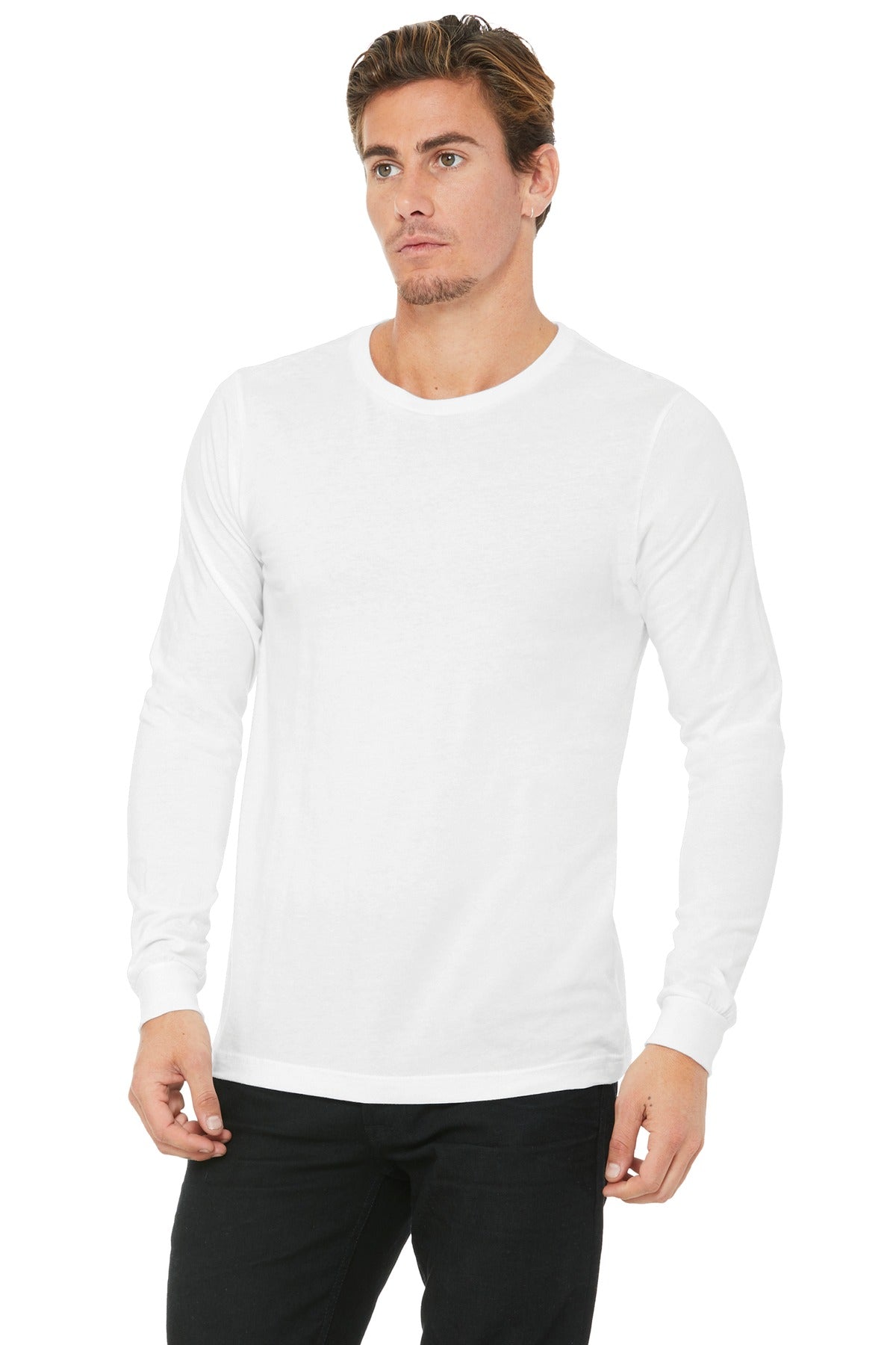 Retail fit Tear-away label Side seamed Ribbed cuffs 4.2-ounc - White