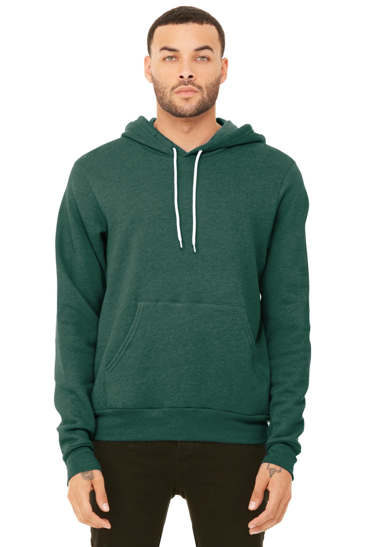 Retail fit Tear-away label White drawcords Side seamed Kanga - Heather Forest