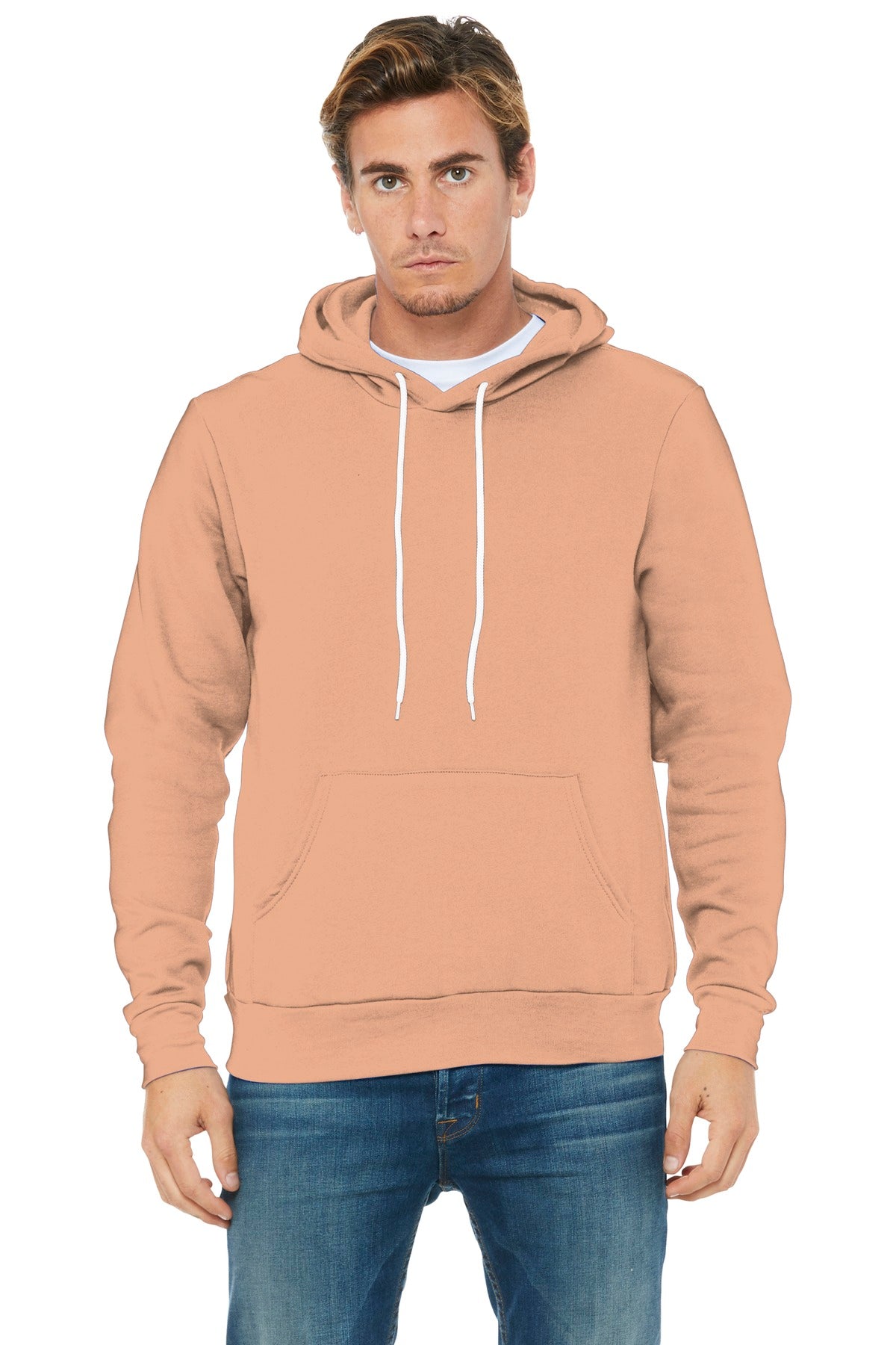 Retail fit Tear-away label White drawcords Side seamed Kanga - Peach