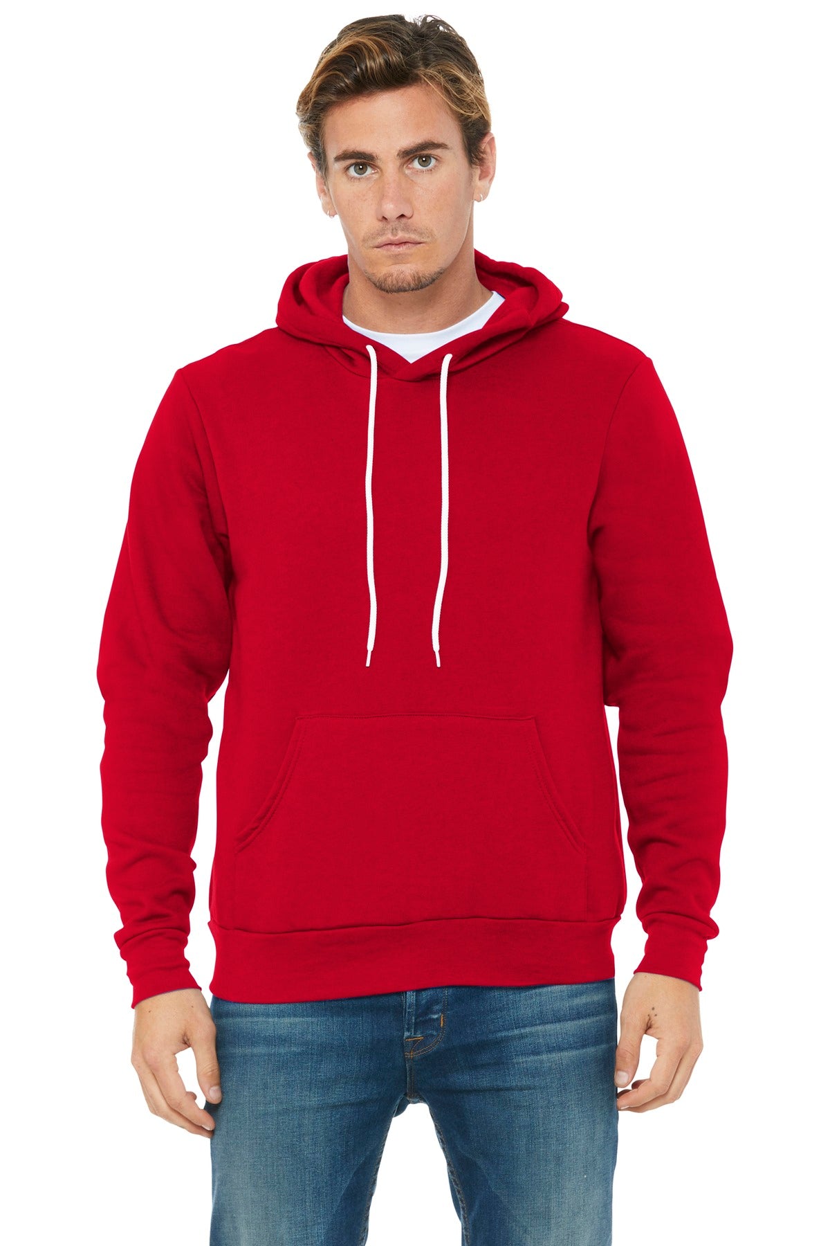 Retail fit Tear-away label White drawcords Side seamed Kanga - Red