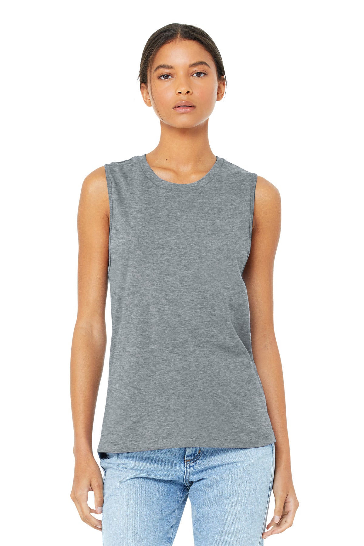 Relaxed fit Tear-away label Low-cut armholes Side seamed 4.2 - Athletic Heather