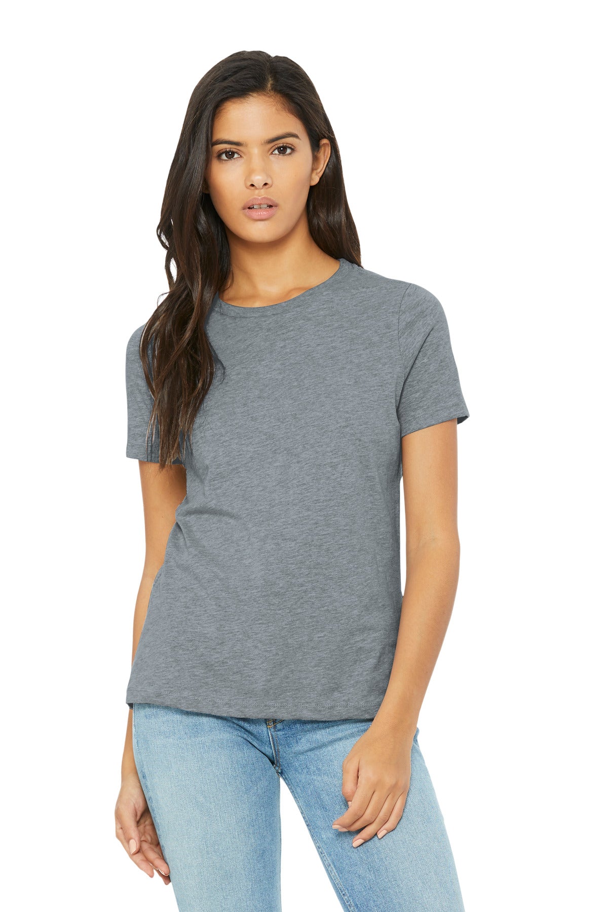 Relaxed fit Tear-away label Side seamed 4.2-ounce 52/48 Airl - Athletic Heather