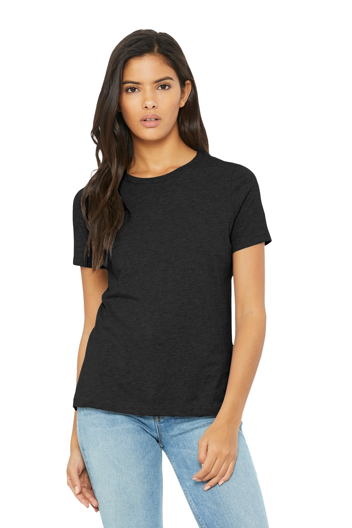 Relaxed fit Tear-away label Side seamed 4.2-ounce 52/48 Airl - Black Heather