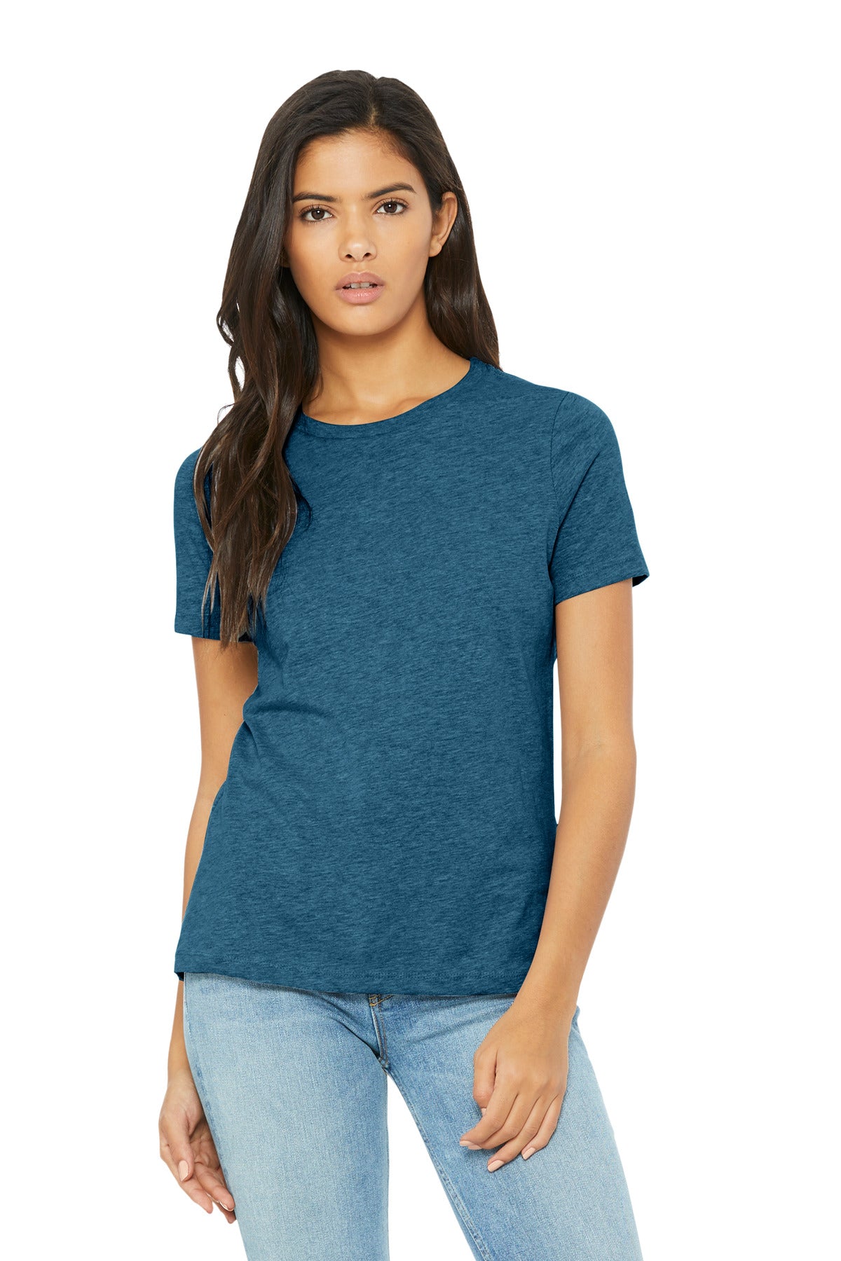 Relaxed fit Tear-away label Side seamed 4.2-ounce 52/48 Airl - Heather Deep Teal
