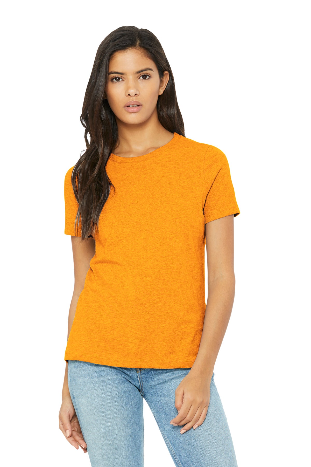 Relaxed fit Tear-away label Side seamed 4.2-ounce 52/48 Airl - Heather Marmalade