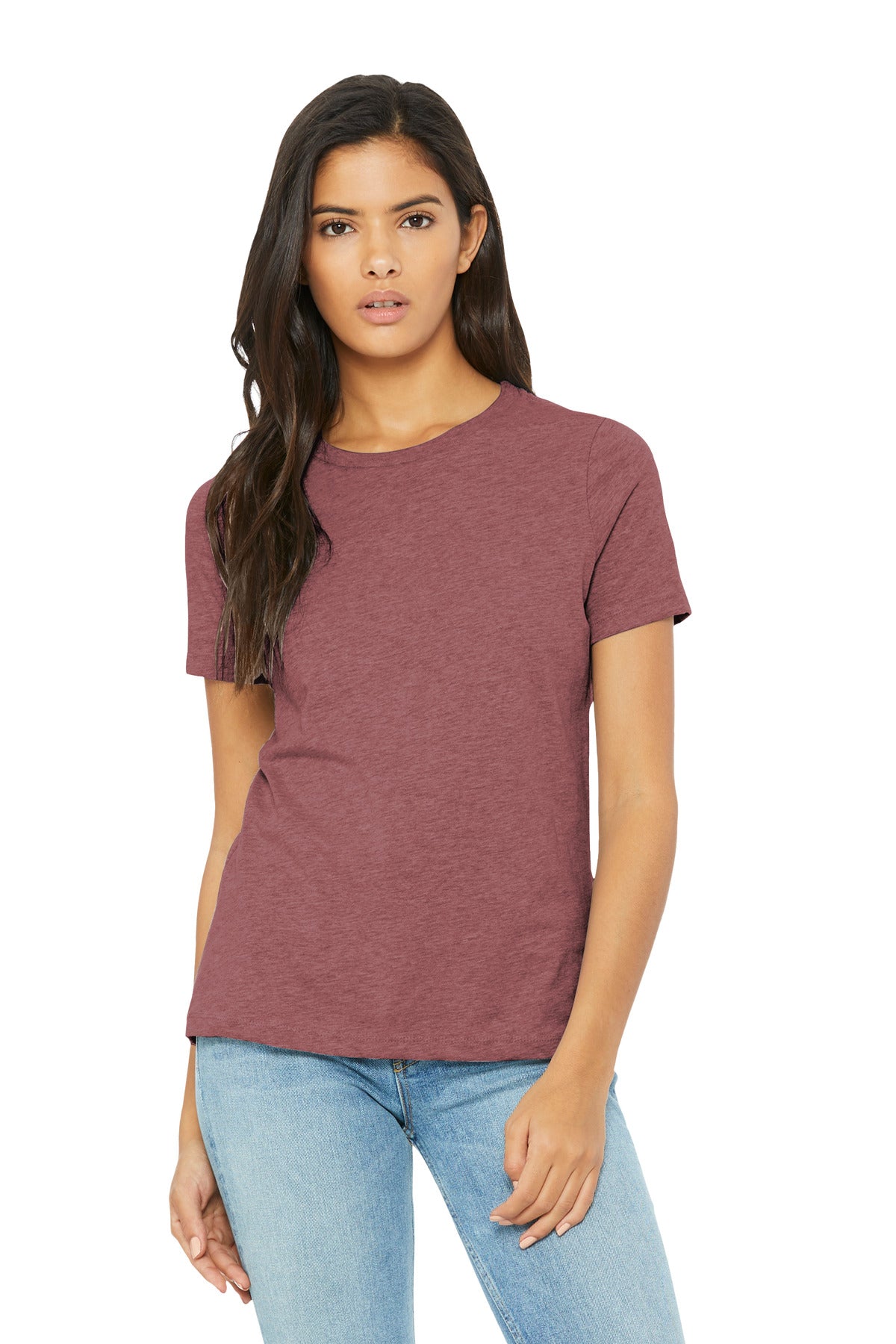 Relaxed fit Tear-away label Side seamed 4.2-ounce 52/48 Airl - Heather Mauve