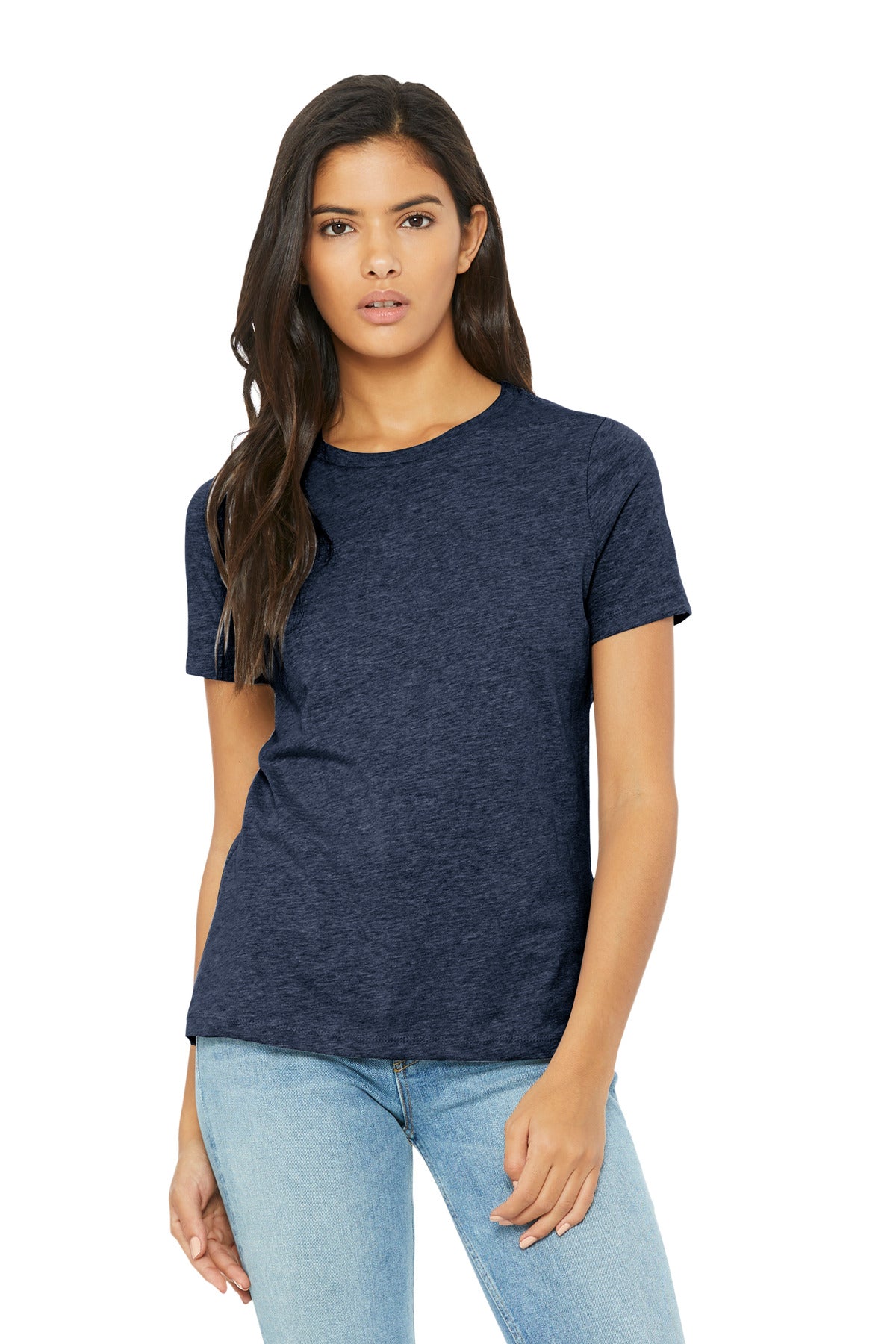Relaxed fit Tear-away label Side seamed 4.2-ounce 52/48 Airl - Heather Navy