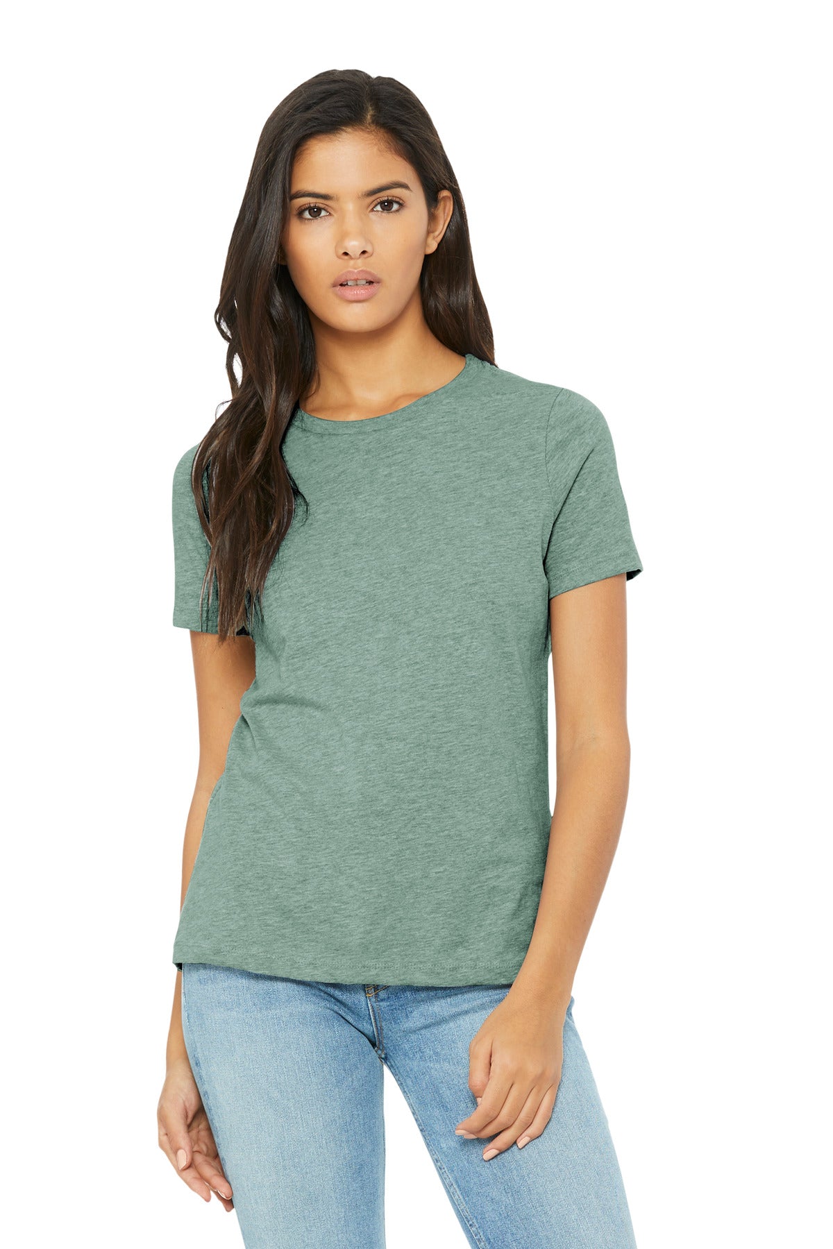 Relaxed fit Tear-away label Side seamed 4.2-ounce 52/48 Airl - Heather Prism Dusty Blue