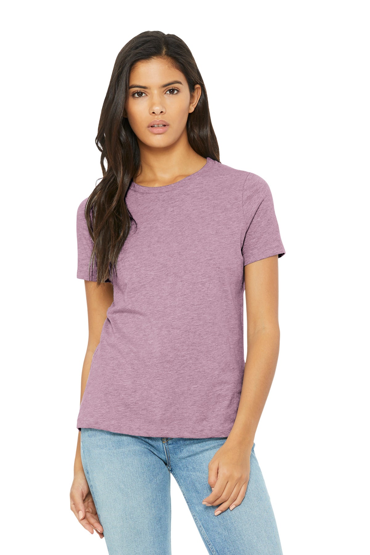 Relaxed fit Tear-away label Side seamed 4.2-ounce 52/48 Airl - Heather Prism Lilac