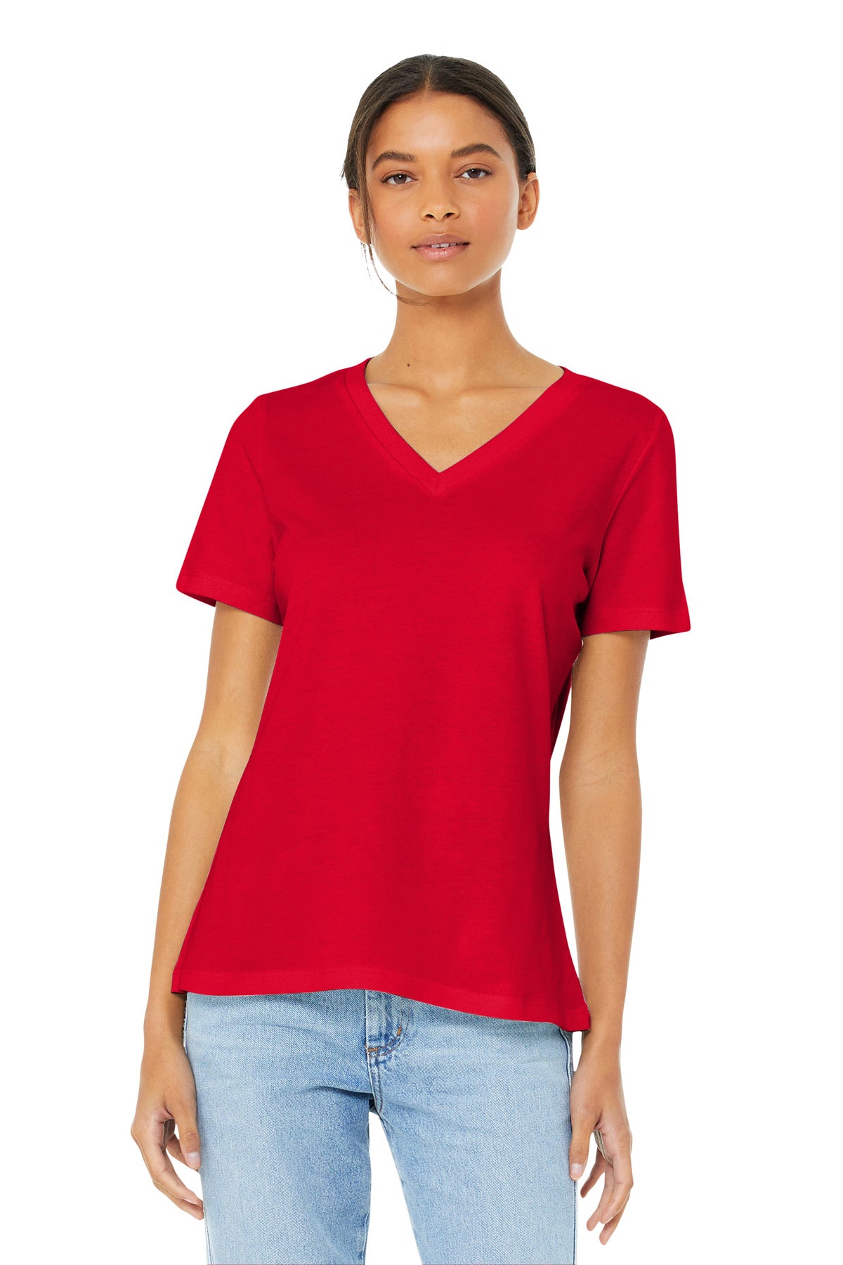 Relaxed fit Tear-away label Side seamed Solid Colors: 4.2-ou - Red