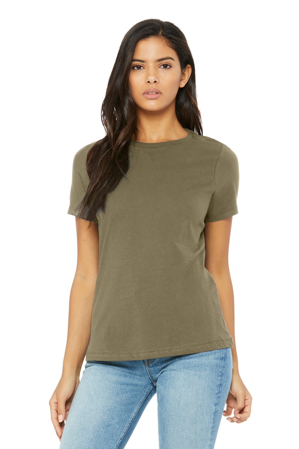 Classic fit Tear-away label Side seamed 3.8-ounce 50/25/25 p - Olive Triblend