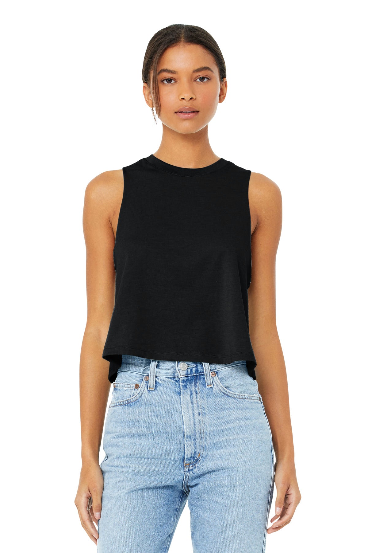 Relaxed fit Tear-away label Side seamed Raw edge armholes 3. - Solid Black Blend