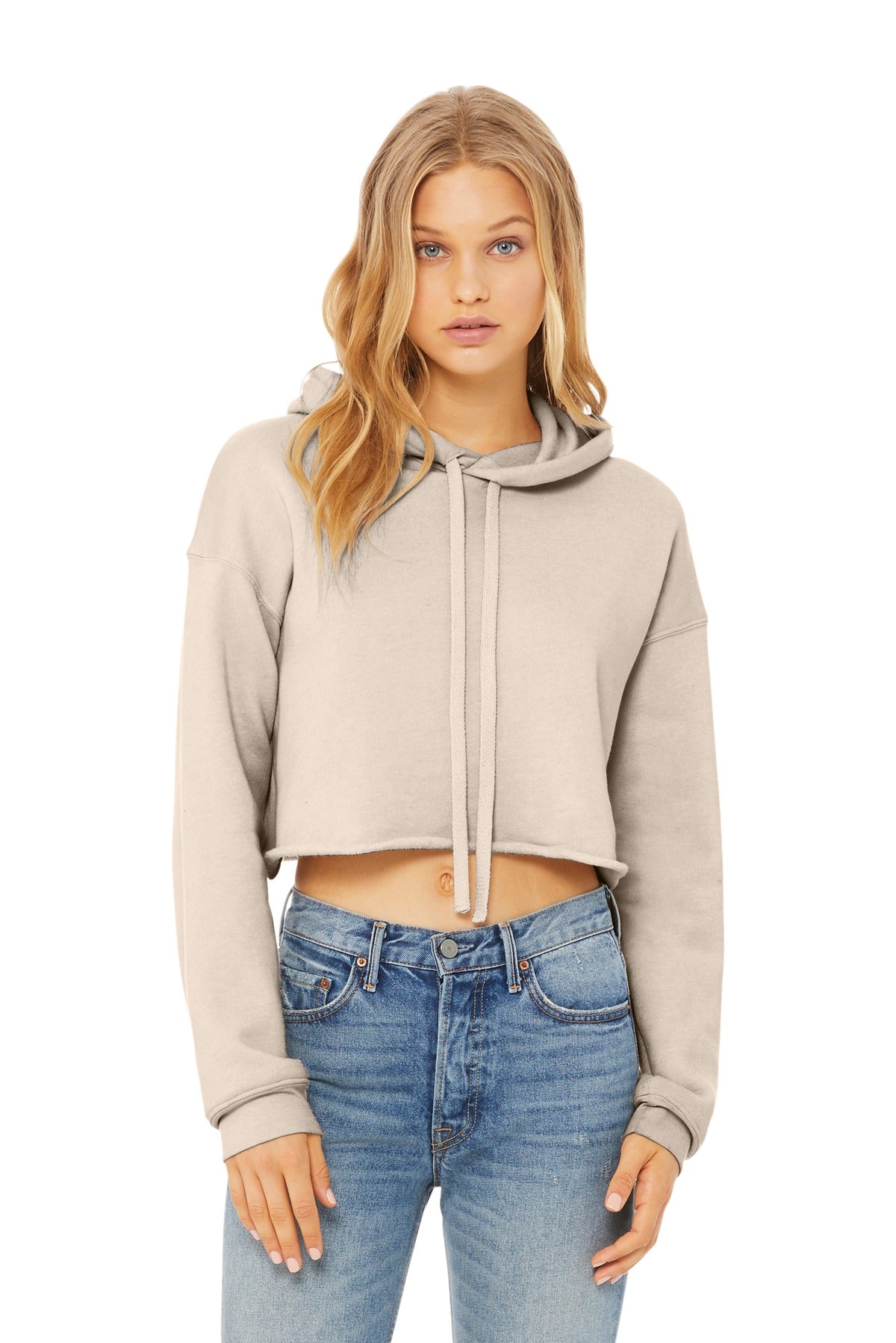 Tear-away label Side seamed Dropped shoulders Rib knit cuffs - Heather Dust