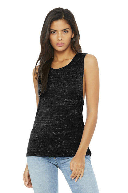 Relaxed drapey fit Tear-away label Side seamed Low-cut armho - Black Marble
