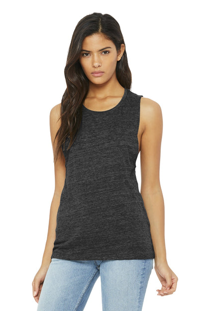Relaxed drapey fit Tear-away label Side seamed Low-cut armho - Charcoal Black Slub