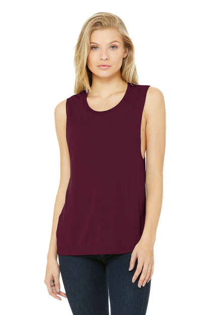 Relaxed drapey fit Tear-away label Side seamed Low-cut armho - Maroon