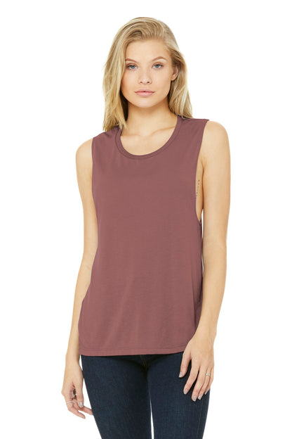 Relaxed drapey fit Tear-away label Side seamed Low-cut armho - Mauve
