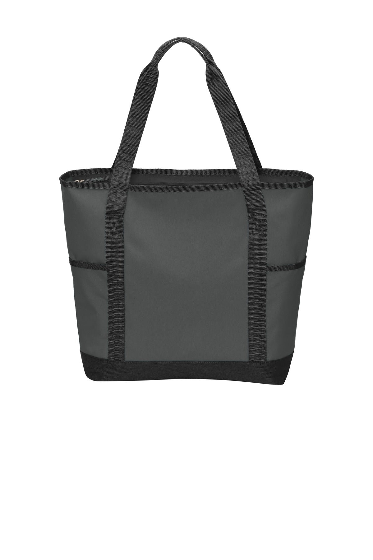 Port Authority® On-The-Go Tote-Dark Charcoal/ Black