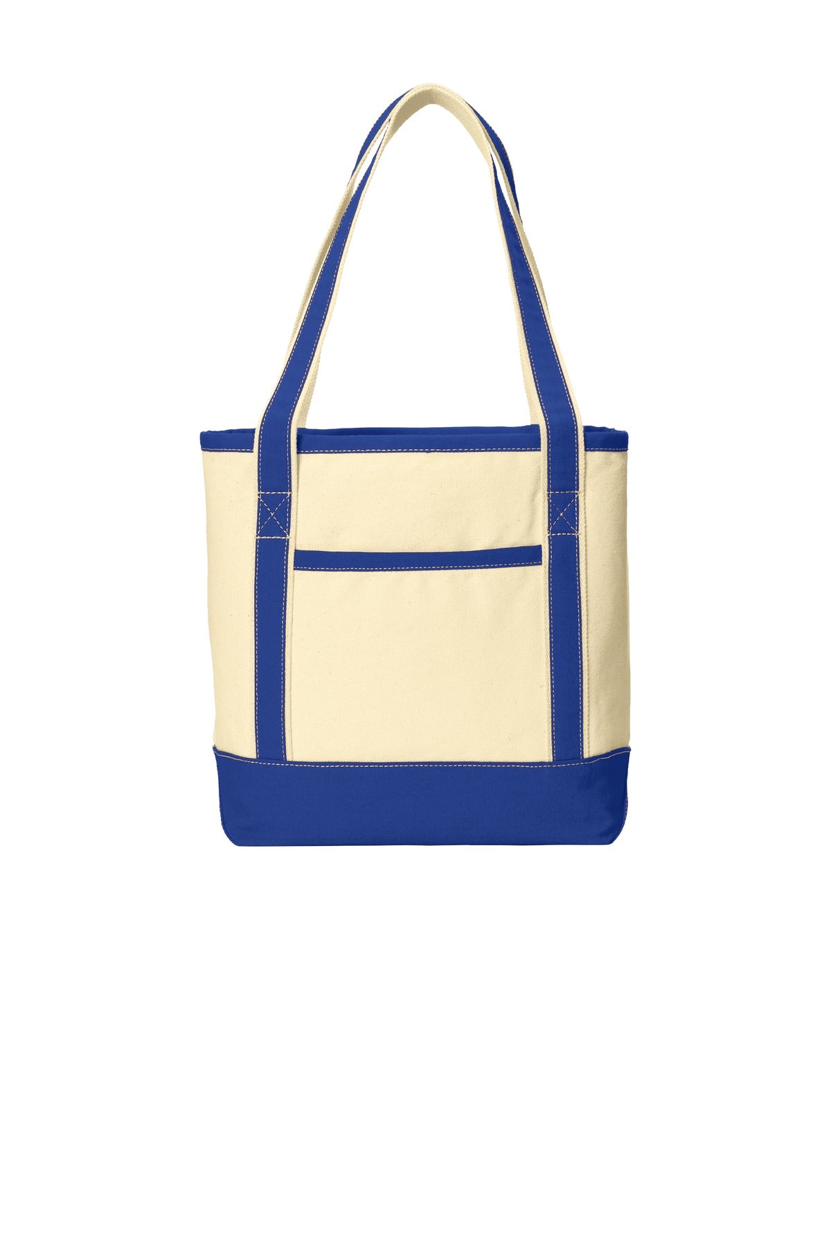 Port Authority® Medium Cotton -Natural/ True Royal