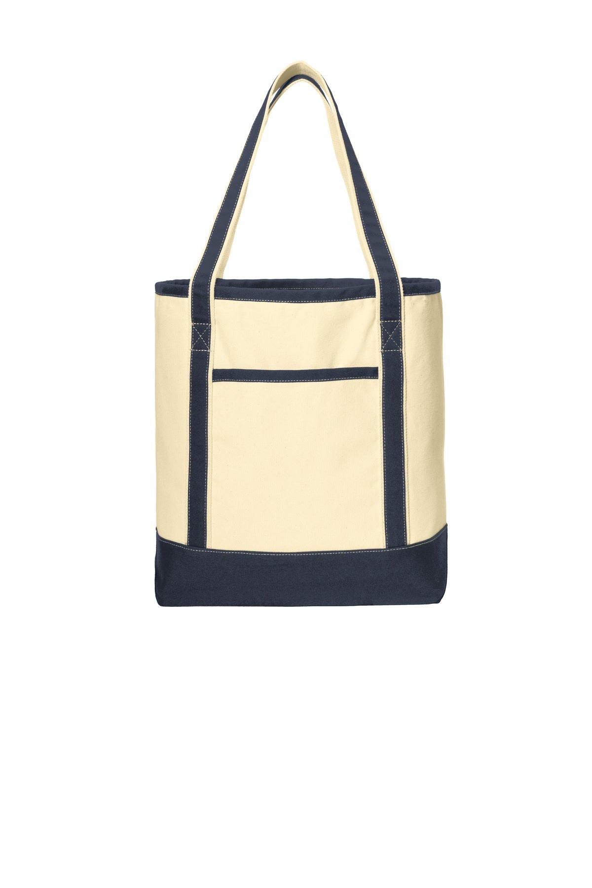 Port Authority® Large Cotton C-Natural/ Navy
