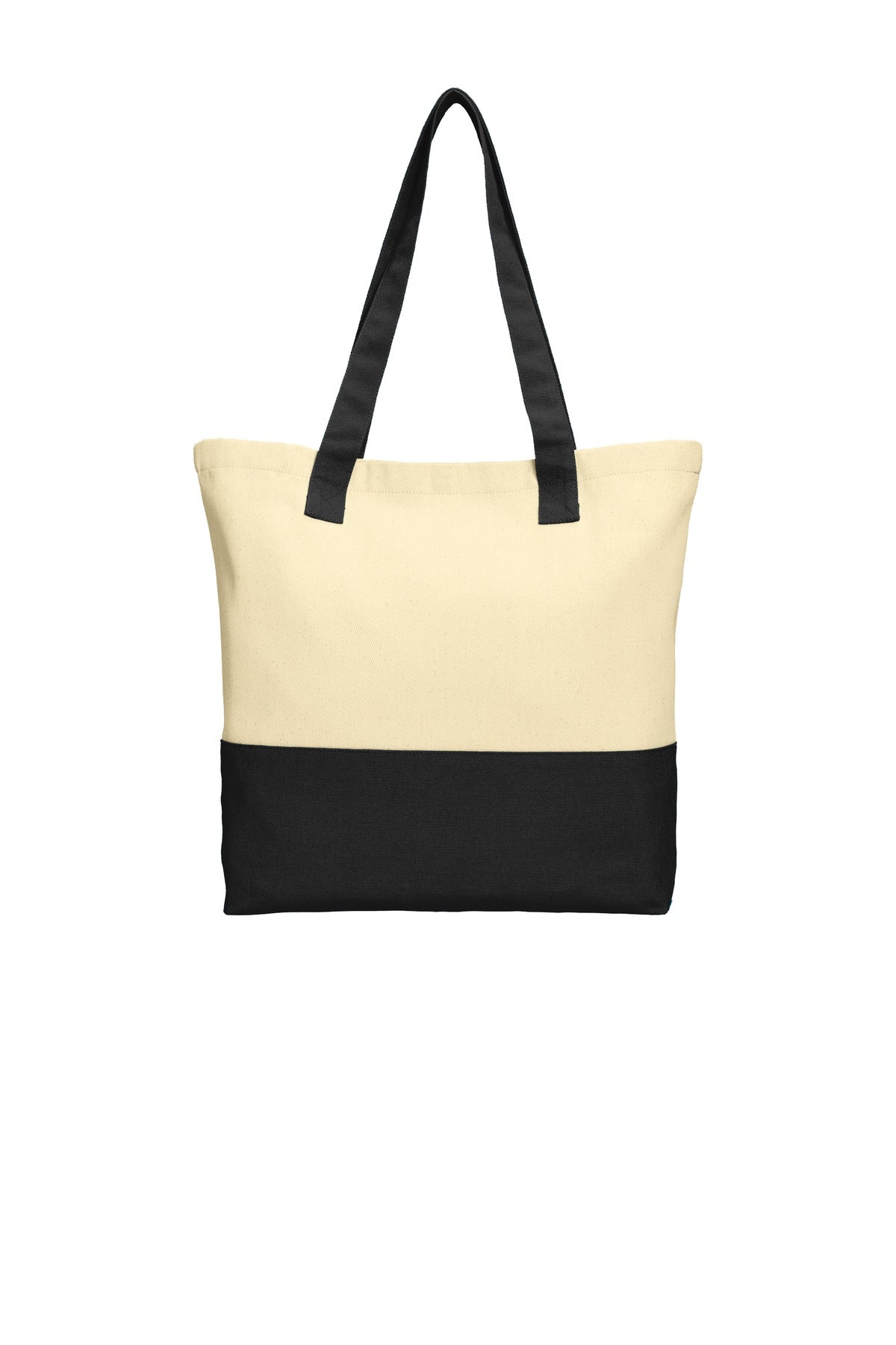 Port Authority® Colorblock Cot-Natural/ Black