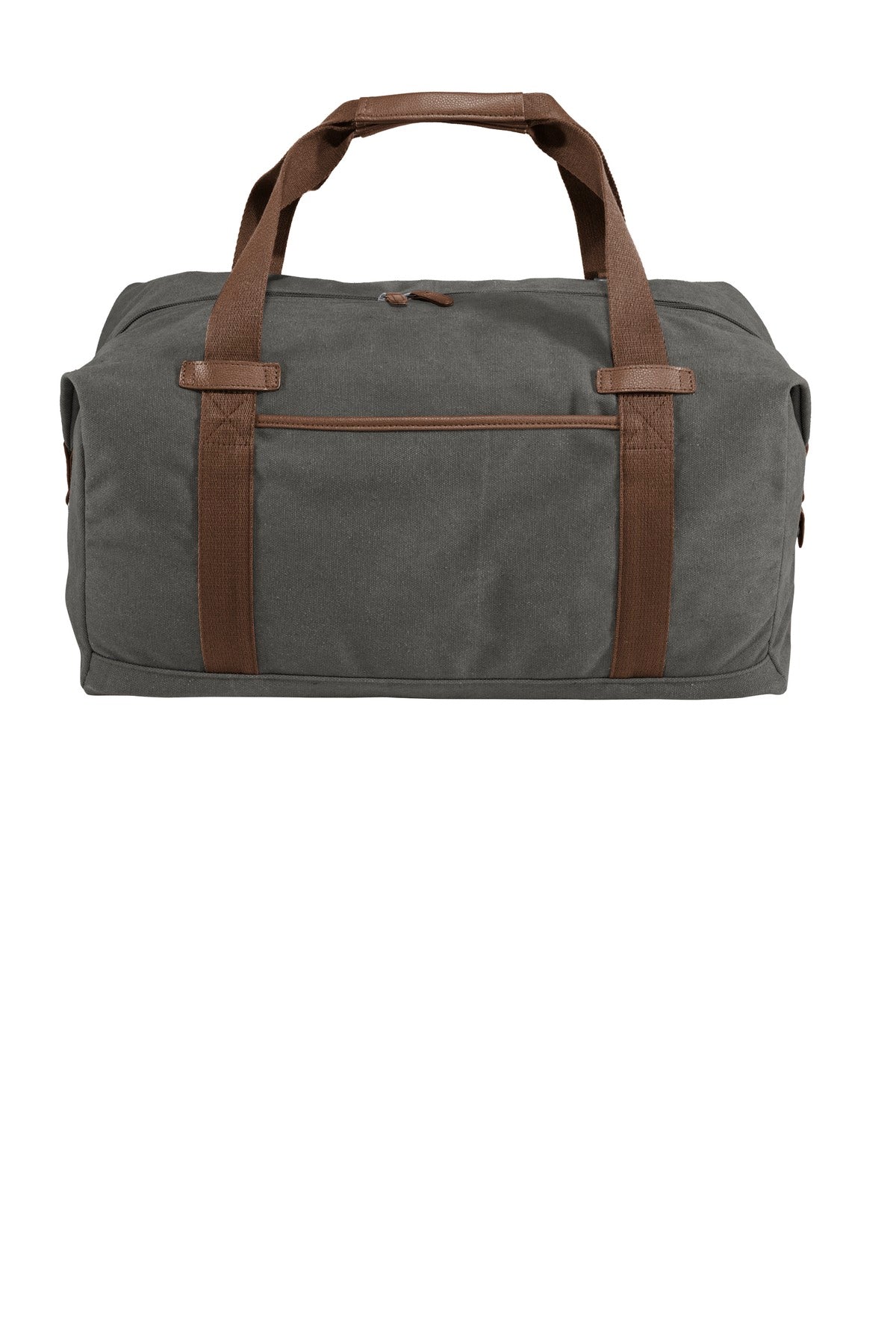 This classically styled expandable duffel can clamp down to  - Dark Smoke Grey