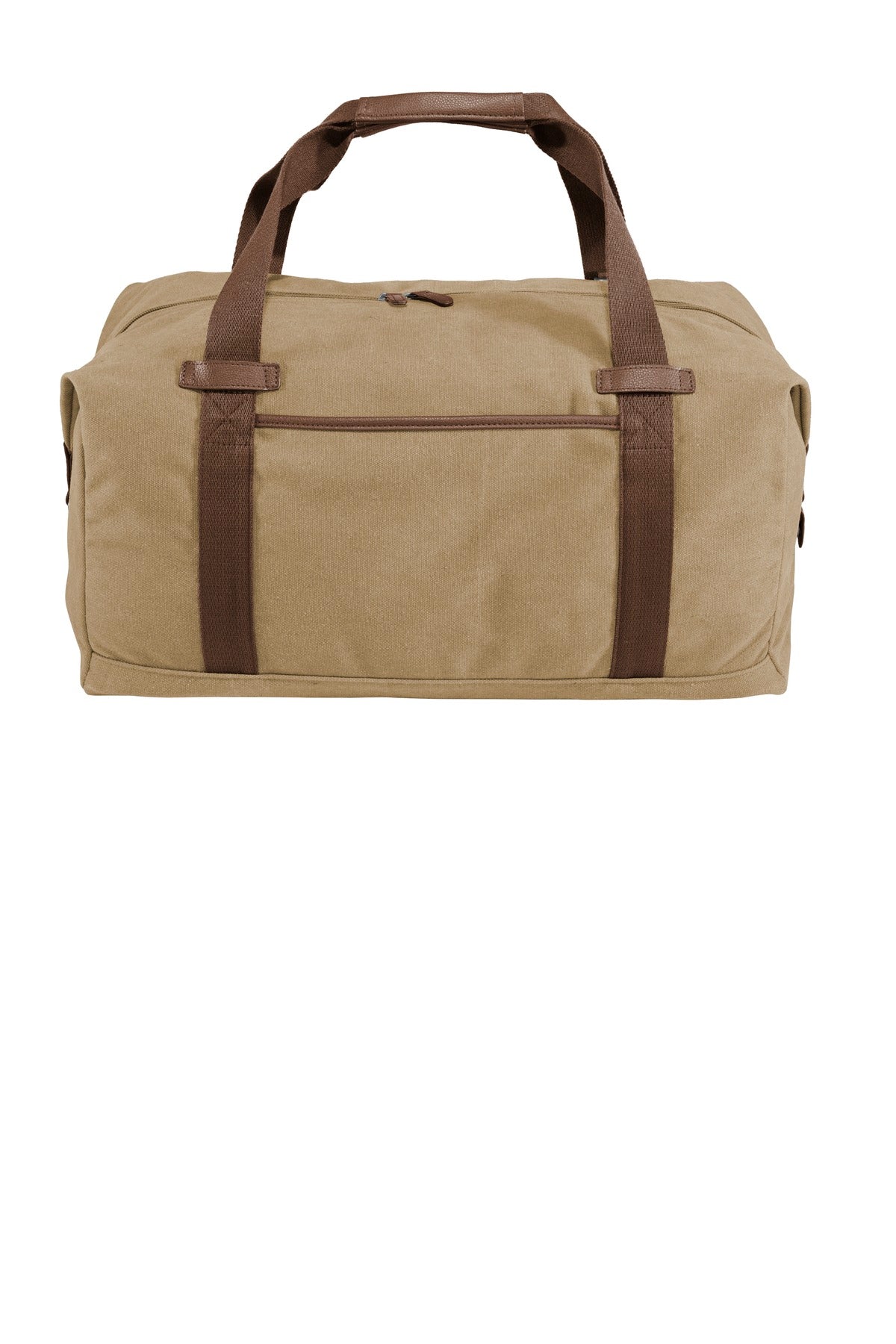 This classically styled expandable duffel can clamp down to  - Desert Khaki