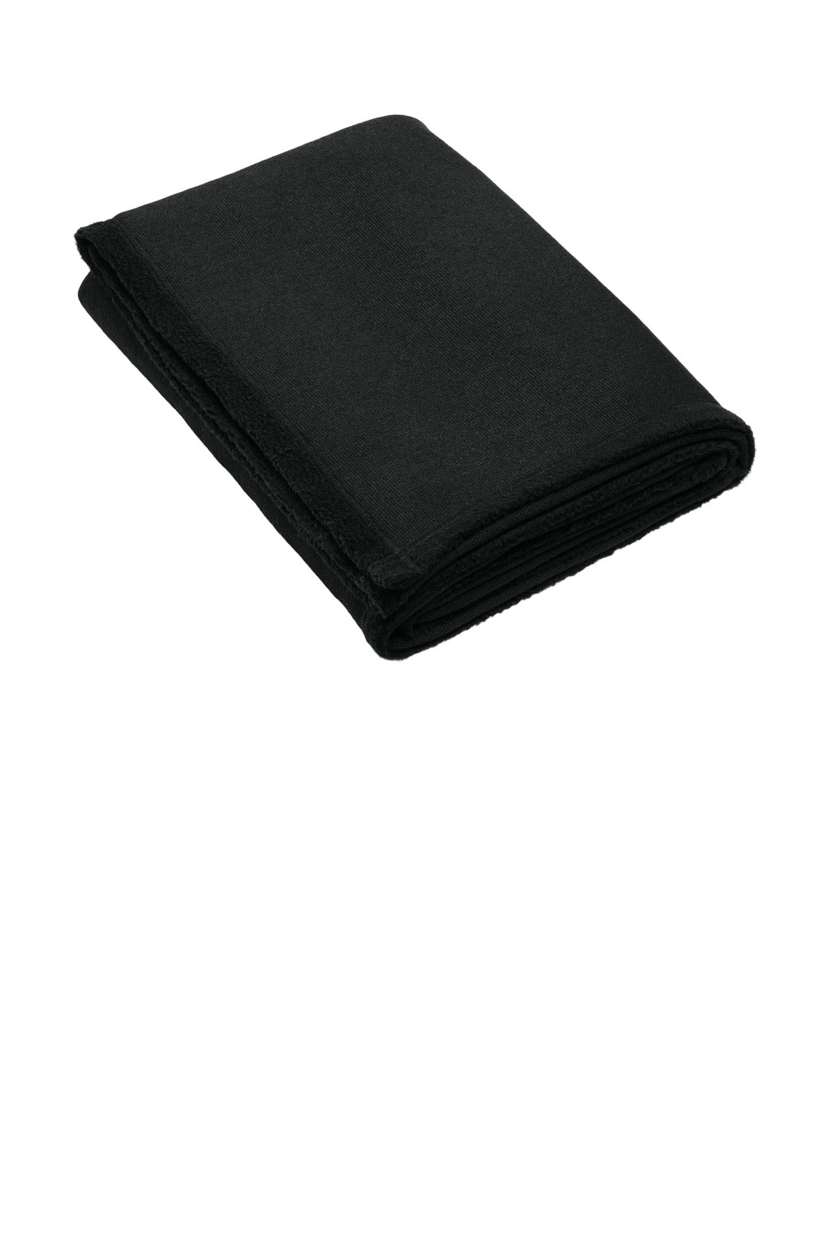 8.6-ounce 100% polyester sweater fleece Anti-pill finish Tur - Deep Black