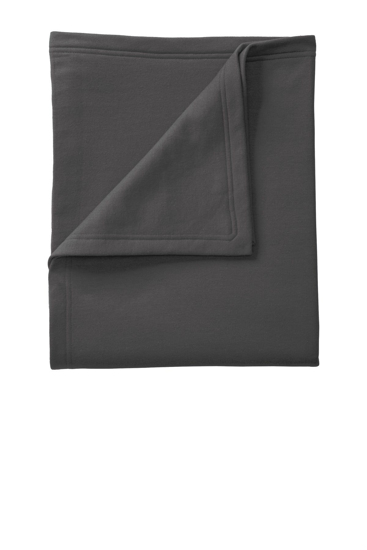 This classic fleece blanket is soft and warm and color-coord - Charcoal