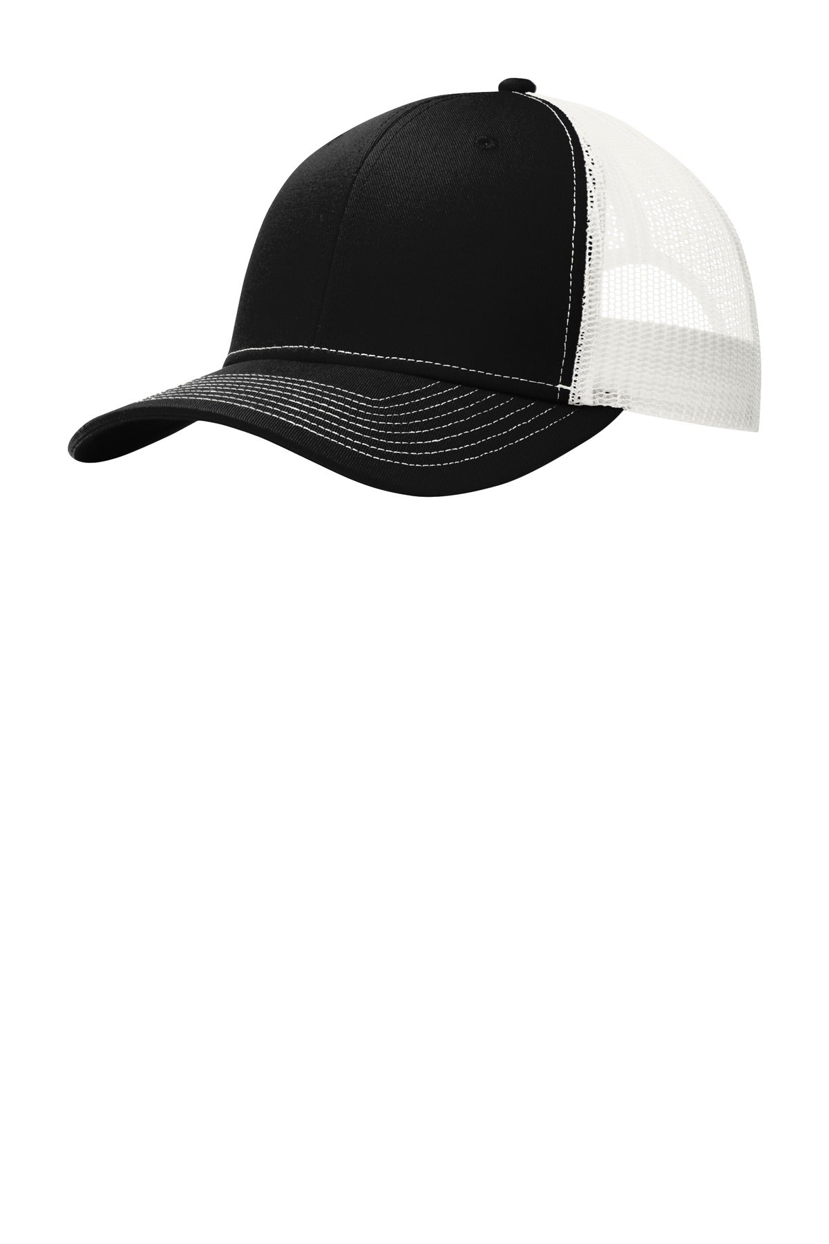 This two-toned cap features breathable mesh and contrast stitching on the bill. Fabric: 100% cotton 