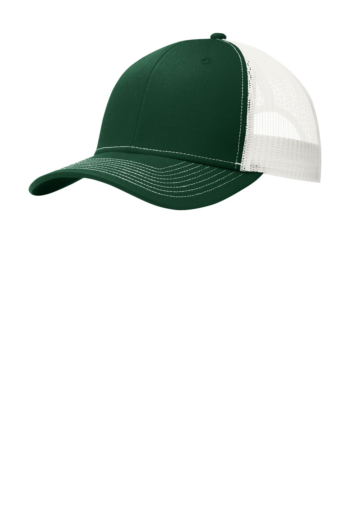 This two-toned cap features breathable mesh and contrast stitching on the bill. Fabric: 100% cotton 
