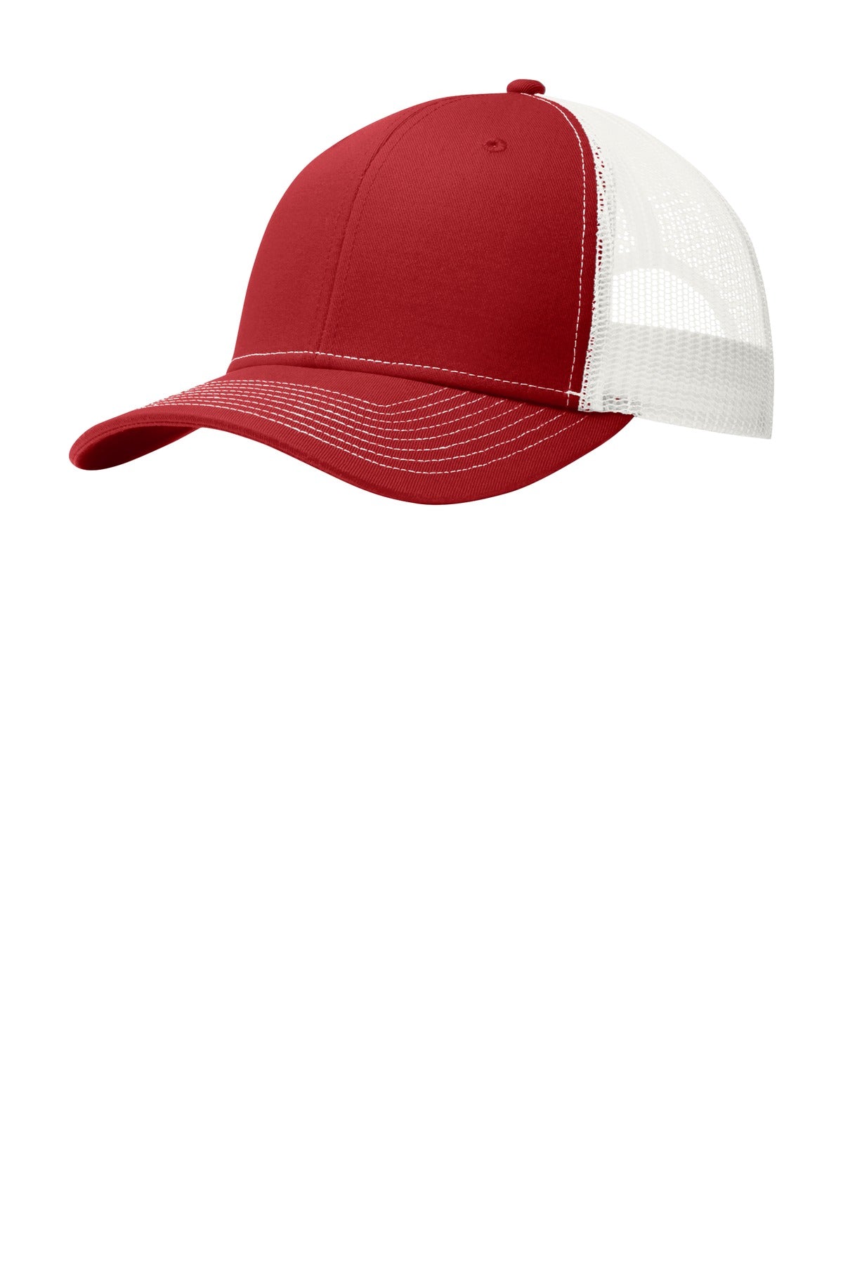 This two-toned cap features breathable mesh and contrast stitching on the bill. Fabric: 100% cotton 
