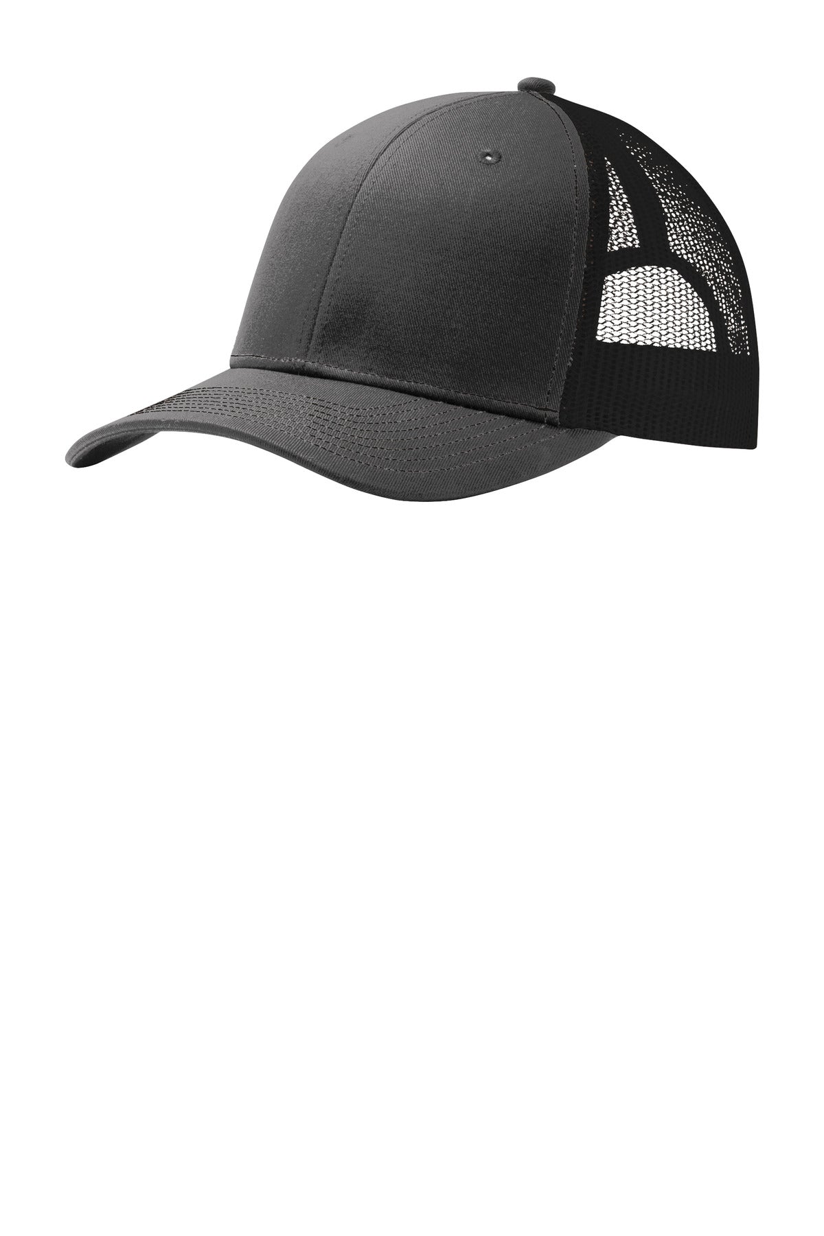 This two-toned cap features breathable mesh and contrast stitching on the bill. Fabric: 100% cotton 