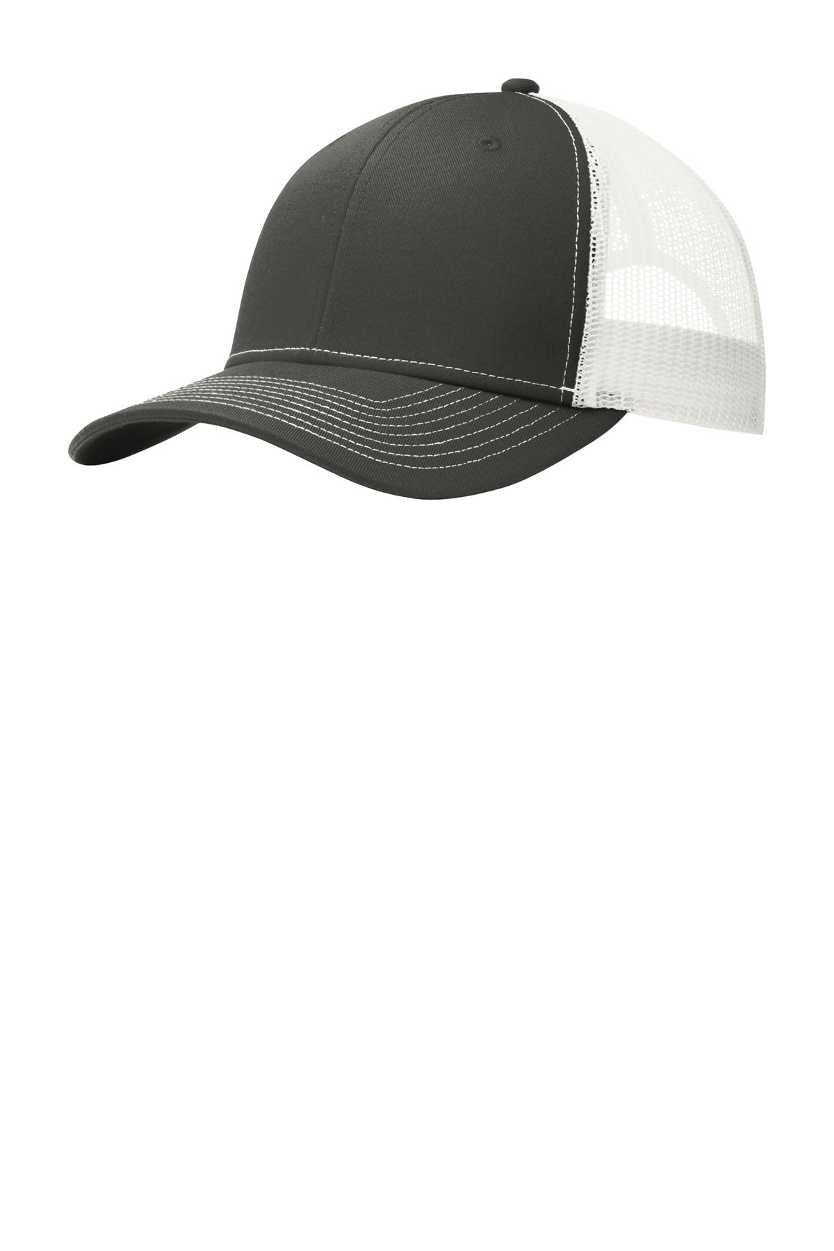 This two-toned cap features breathable mesh and contrast stitching on the bill. Fabric: 100% cotton 