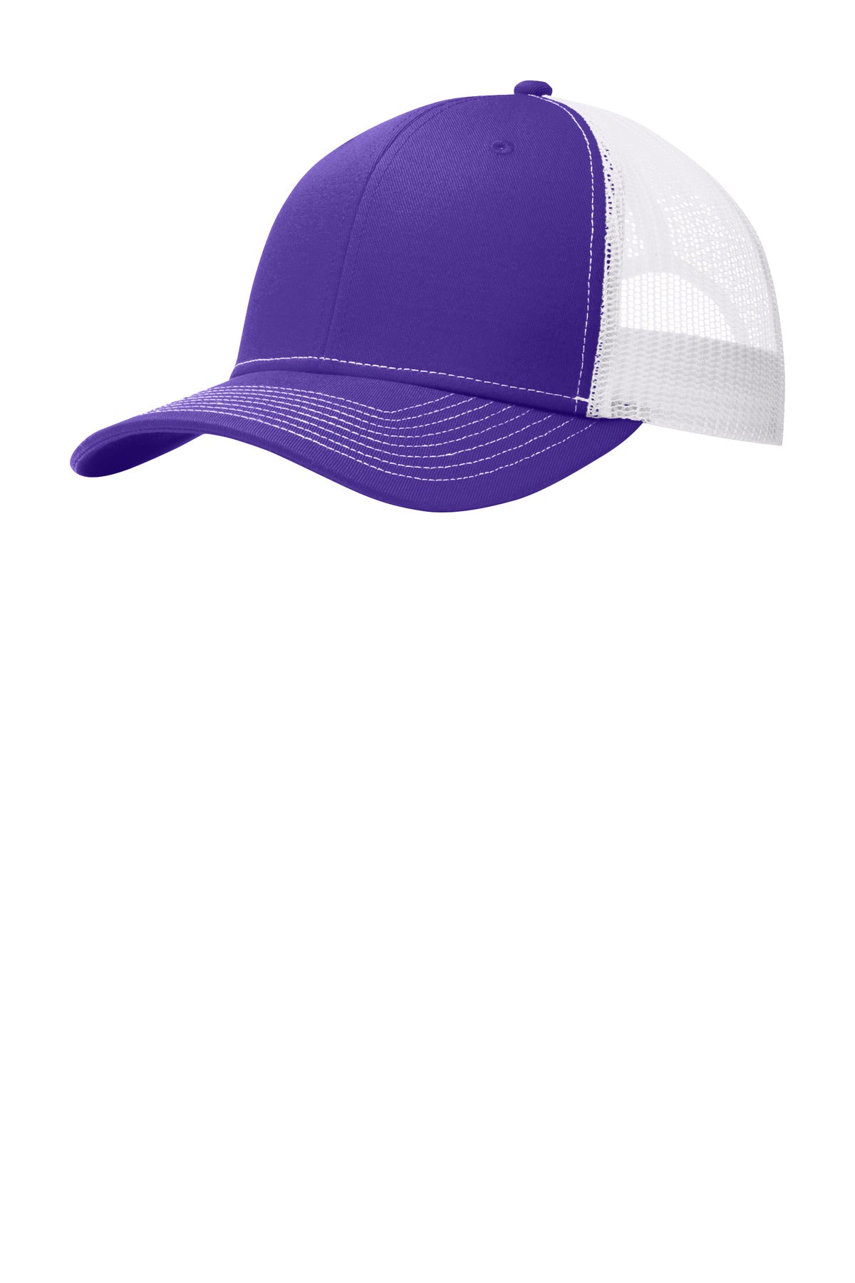 This two-toned cap features breathable mesh and contrast stitching on the bill. Fabric: 100% cotton 