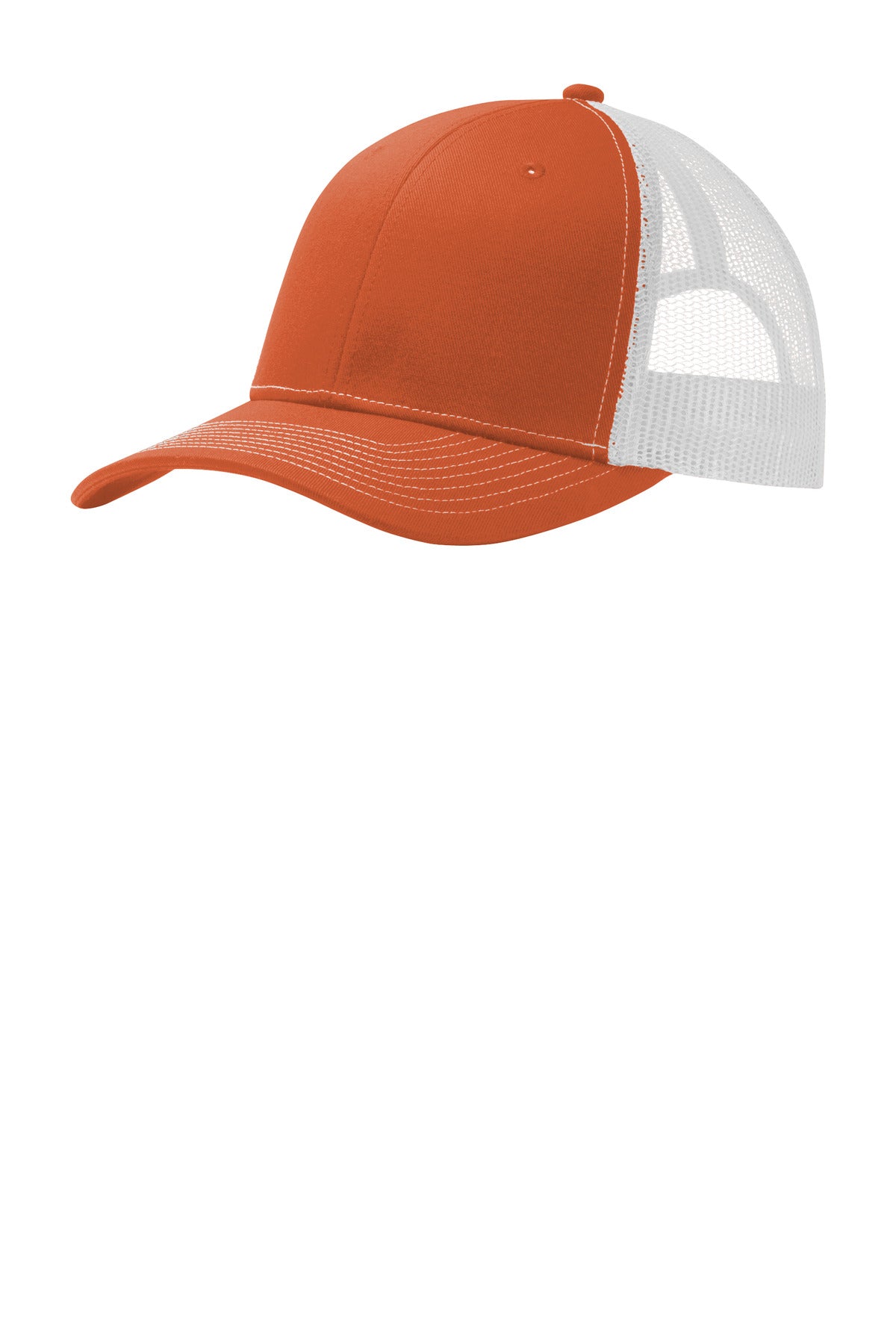 This two-toned cap features breathable mesh and contrast stitching on the bill. Fabric: 100% cotton 