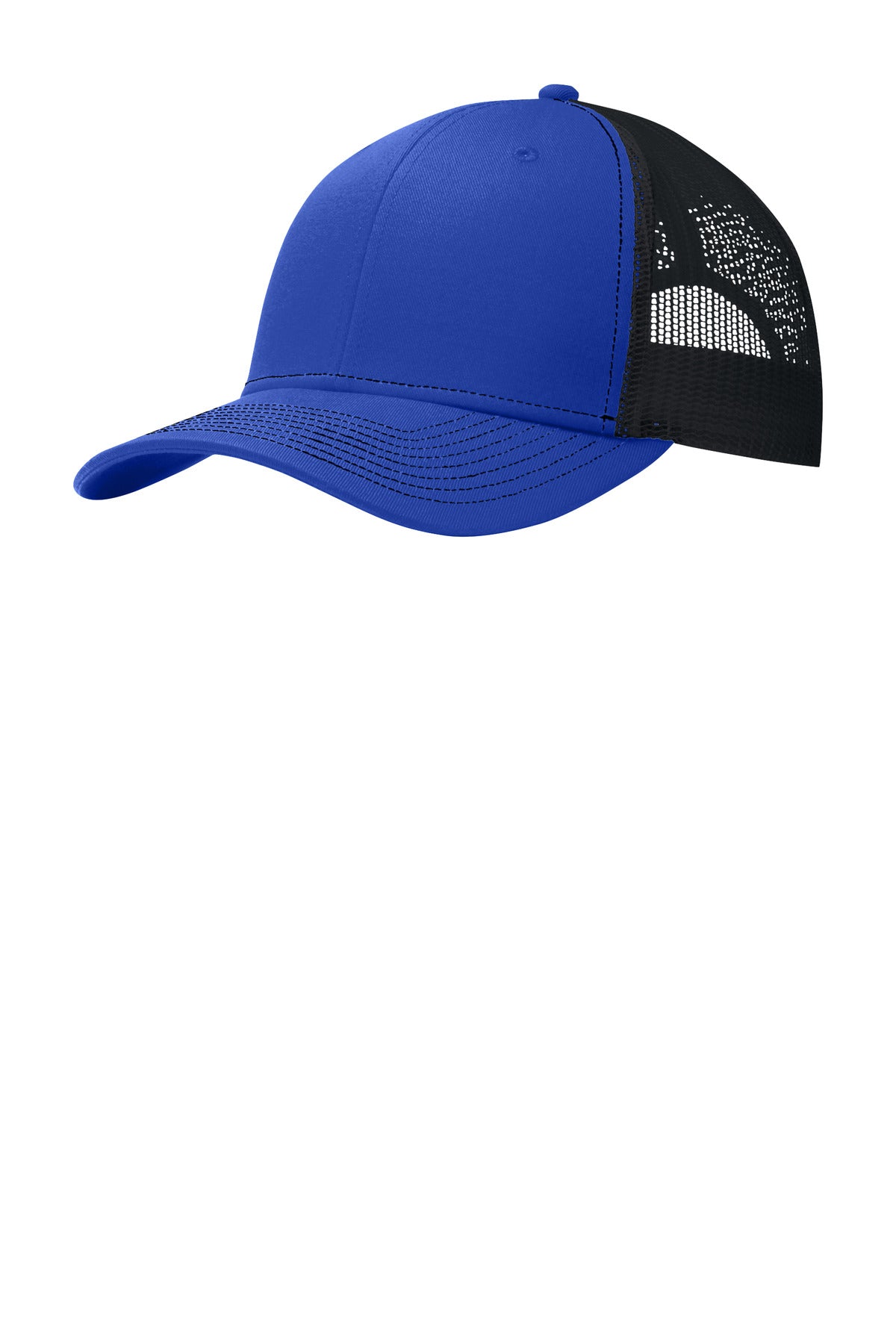 This two-toned cap features breathable mesh and contrast stitching on the bill. Fabric: 100% cotton 